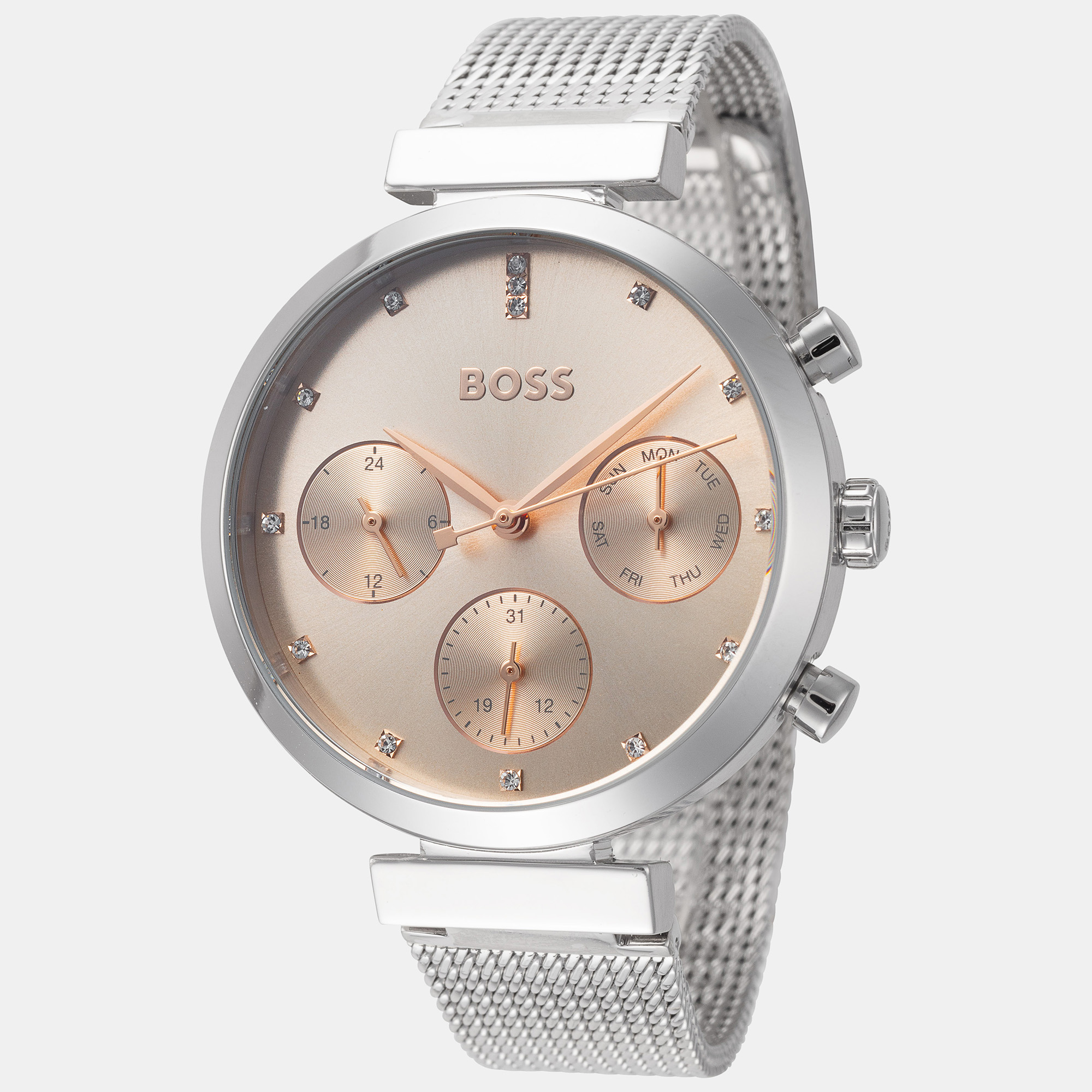 

Hugo Boss Women's 1502625 Flawless  Quartz Watch, Cream