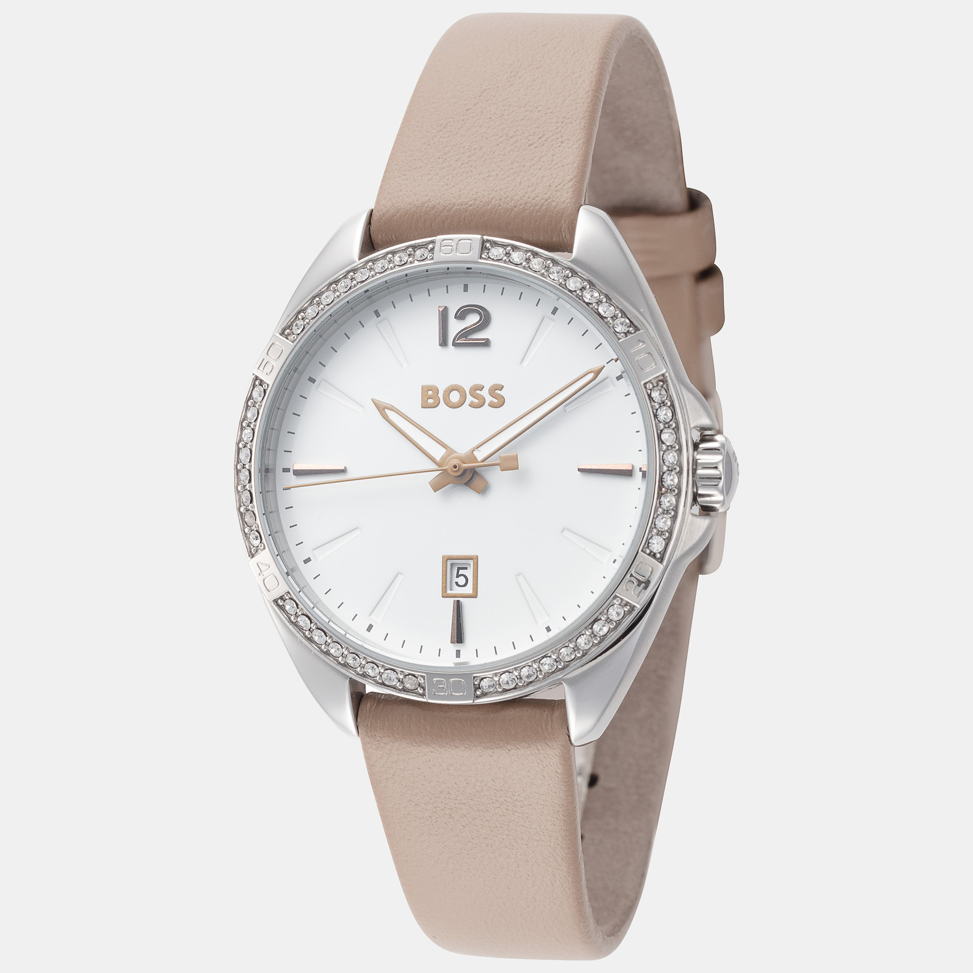 

Hugo Boss Women's  Quartz Watch, White