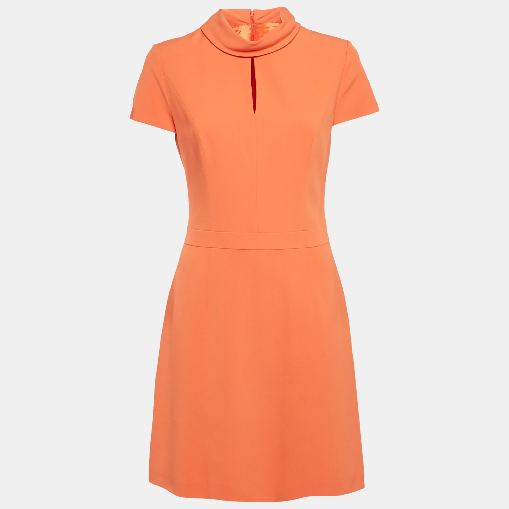 

Hugo Boss Orange Crepe Kenlela Mini Dress S