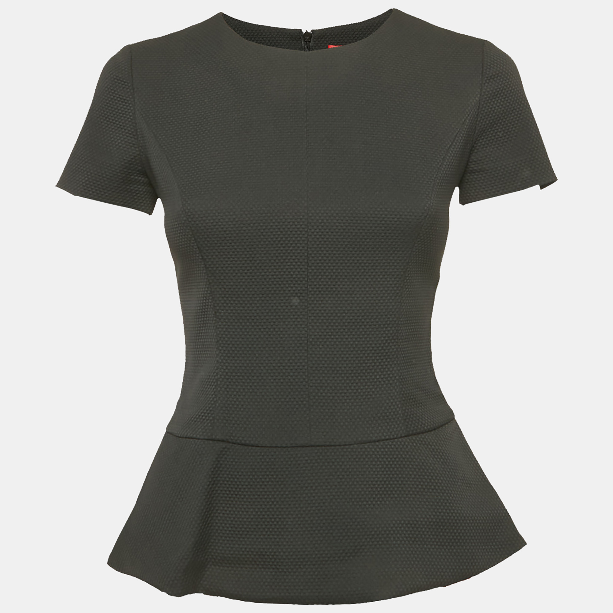Pre-owned Hugo Boss Black Jacquard Top S