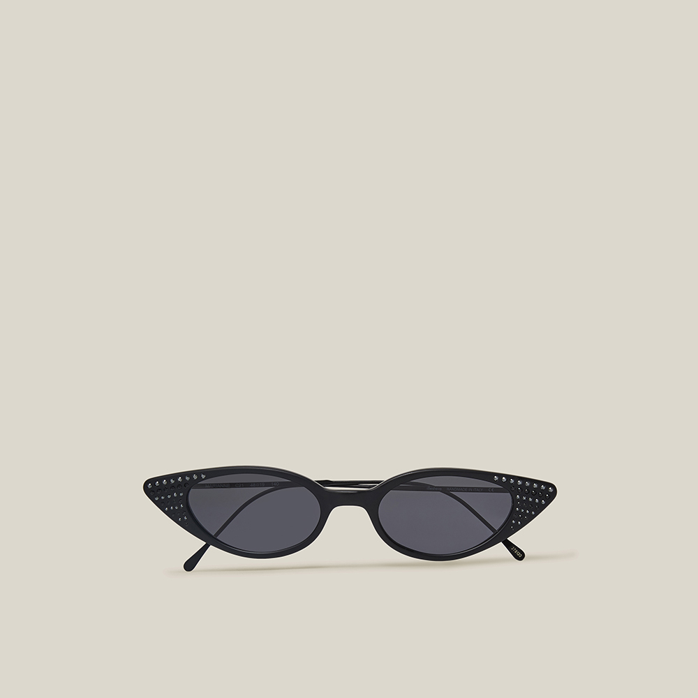 

Illesteva Black Marianne Cat Eye Acetate Sunglasses