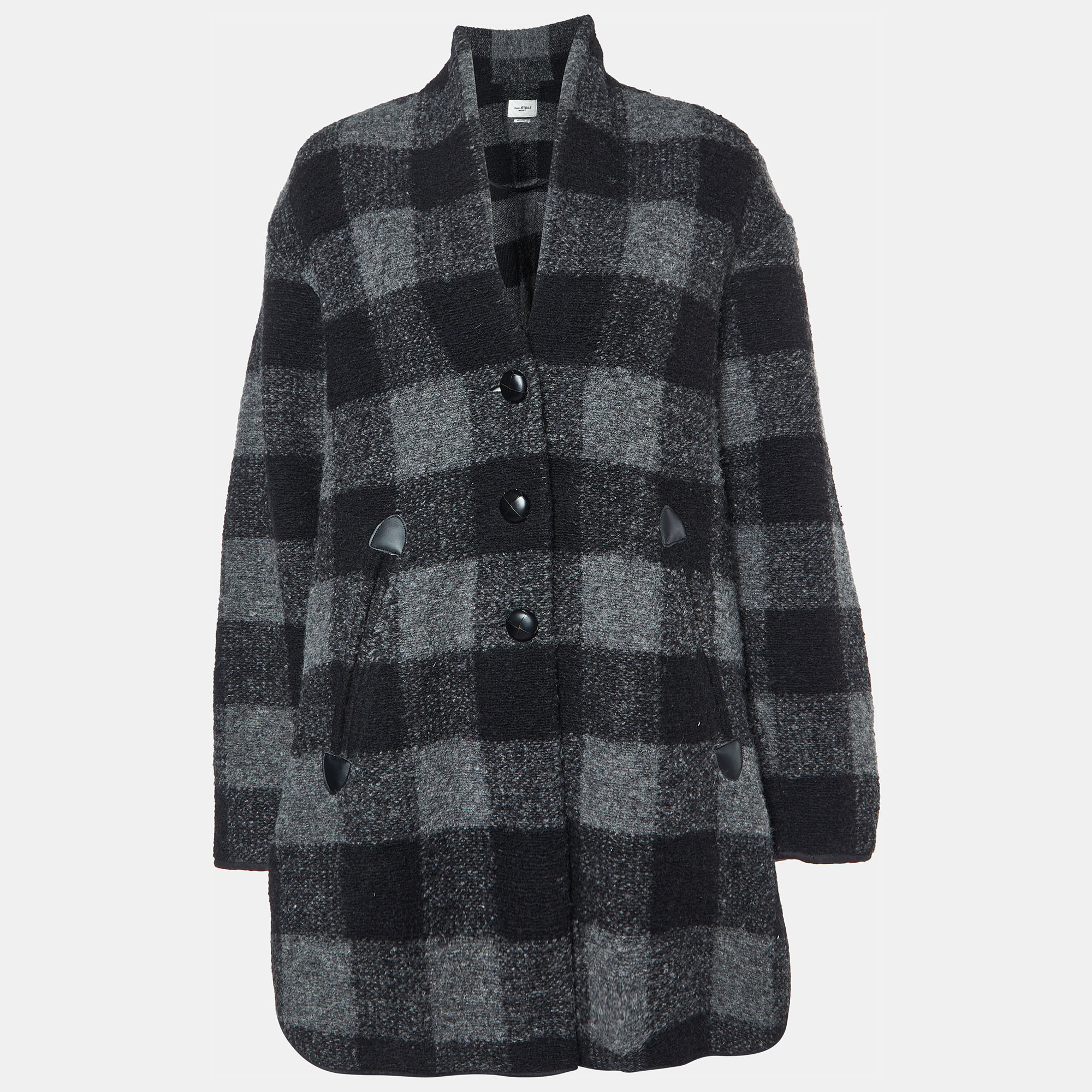 

Isabel Marant Etoile Grey Wool Flannel Coat S