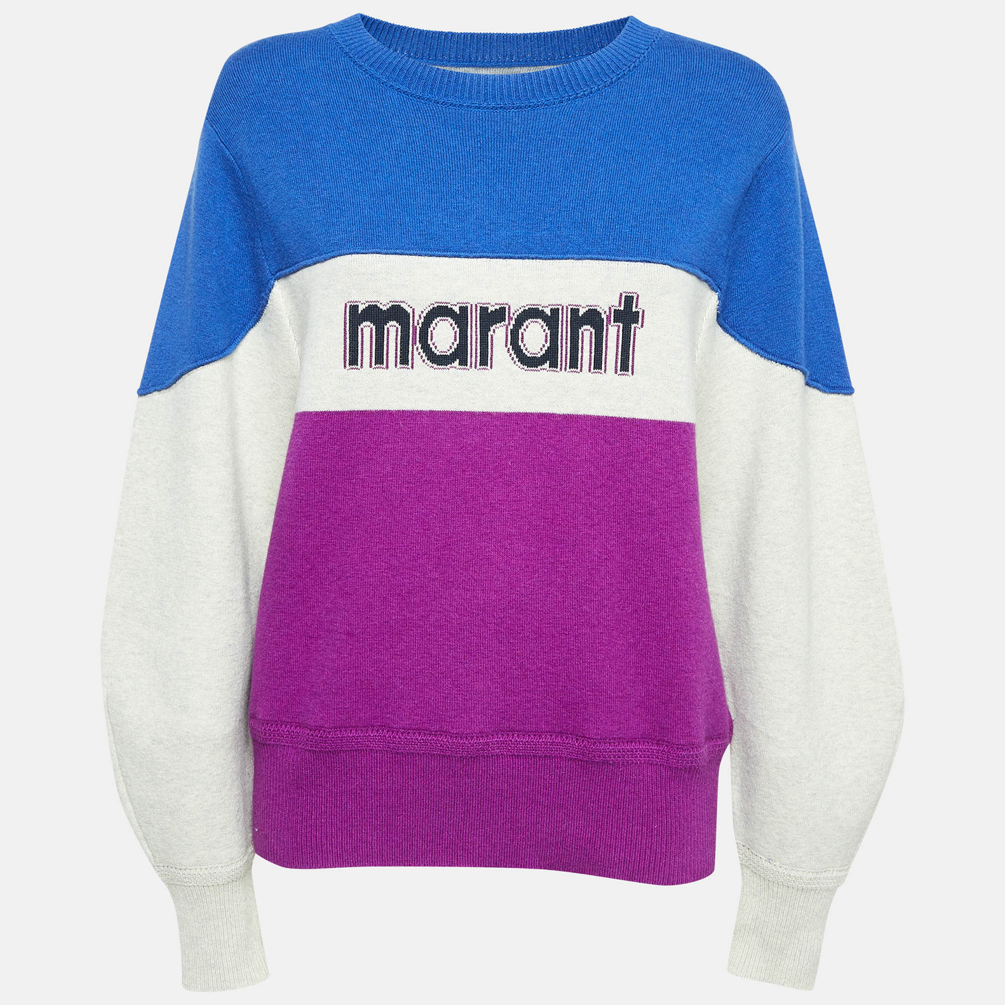 

Isabel Marant Etoile Multicolor Logo Intarsia Knit Sweater L