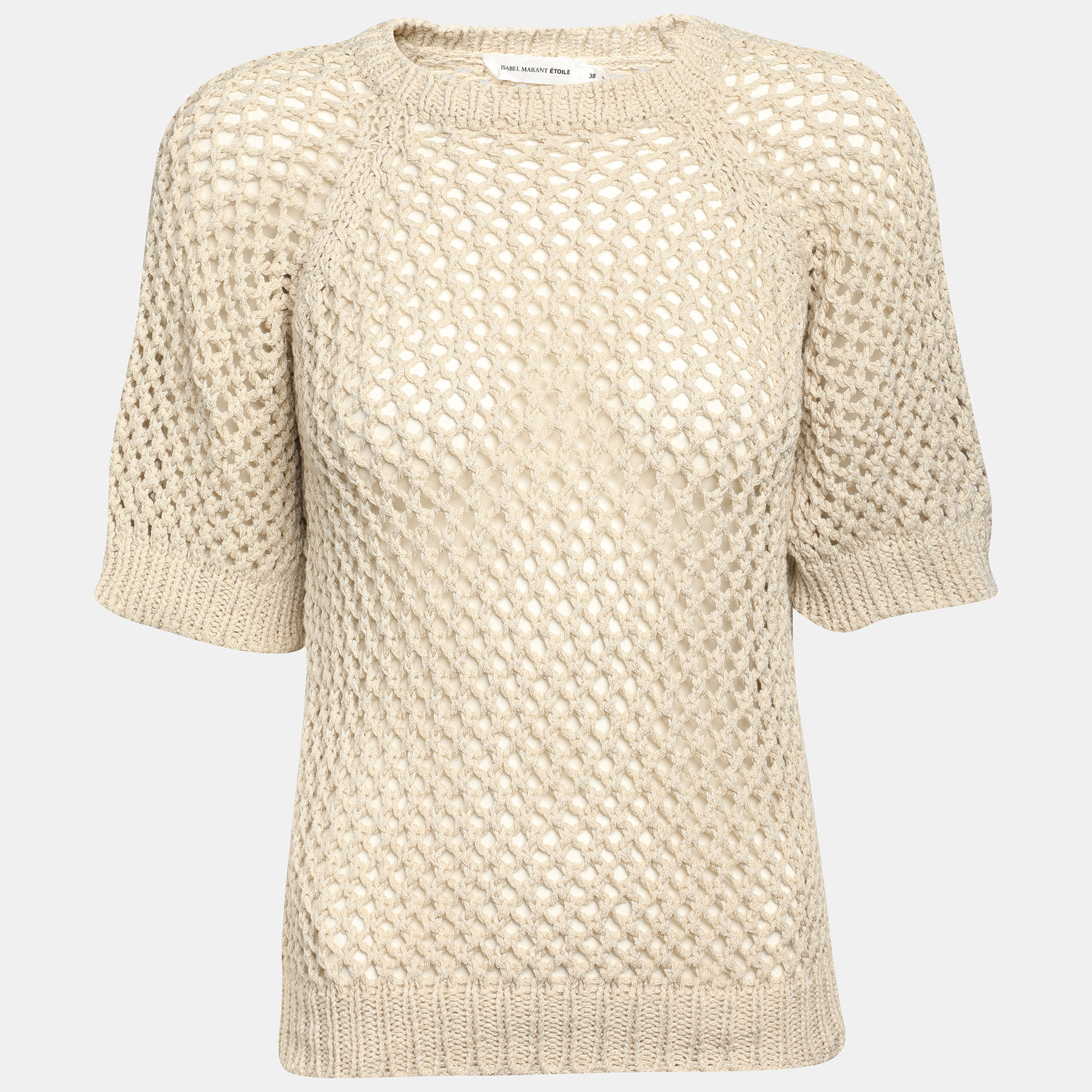 

Isabel Marant Etoile Cream Cotton & Linen Knit Sweater S