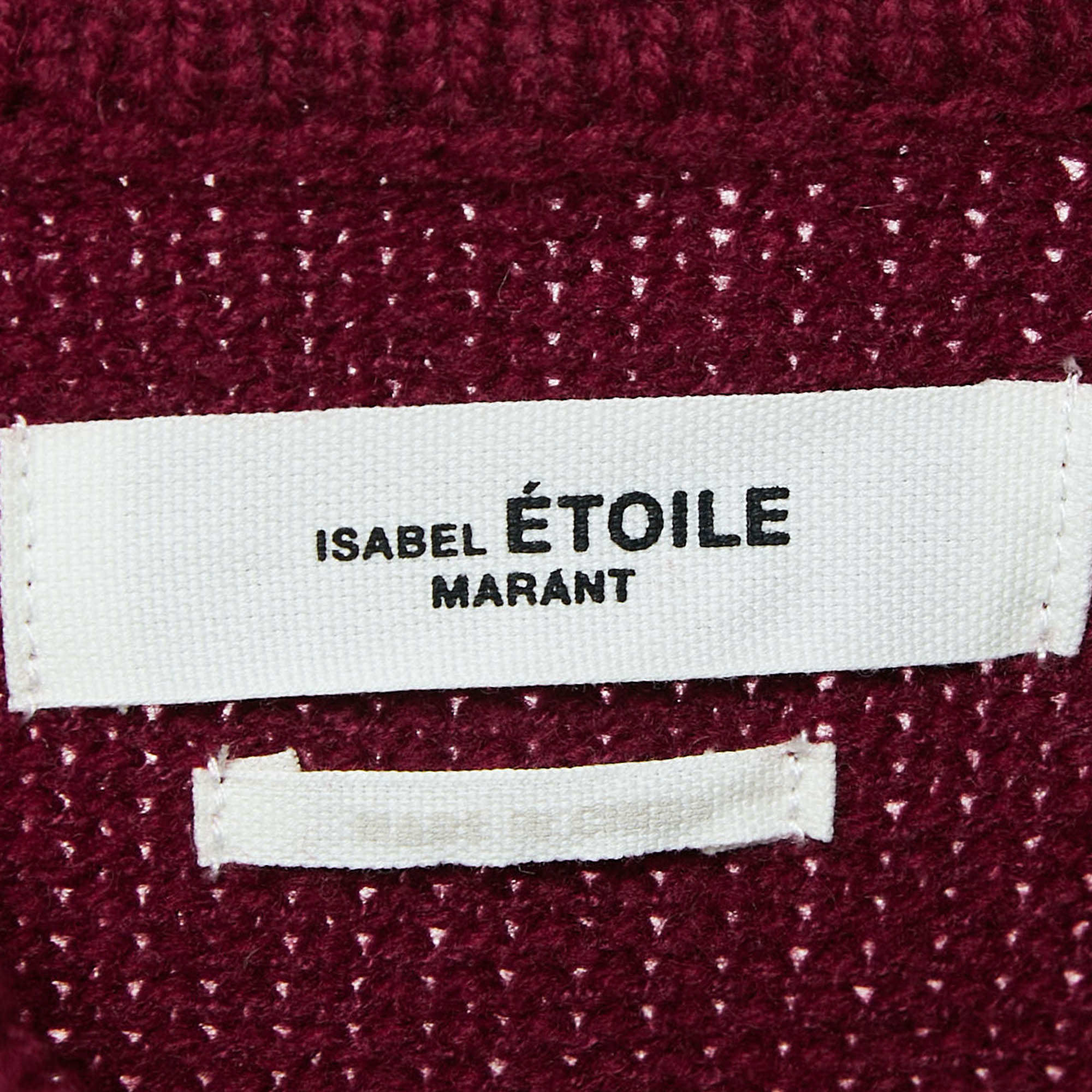 Isabel Marant Etoile Avril Fair-Isle Knit Oversized Sweater S 