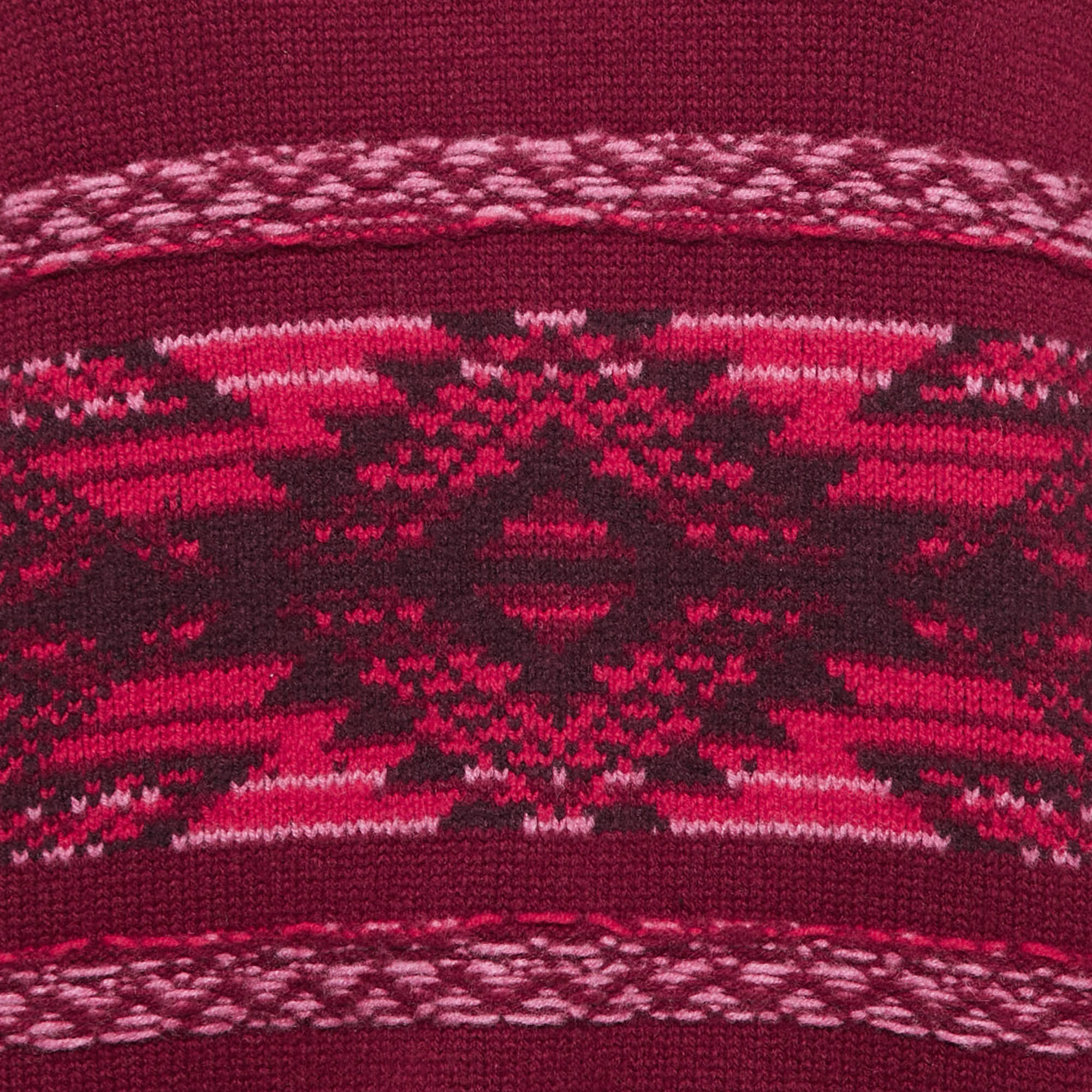 Isabel Marant Etoile Avril Fair-Isle Knit Oversized Sweater S 