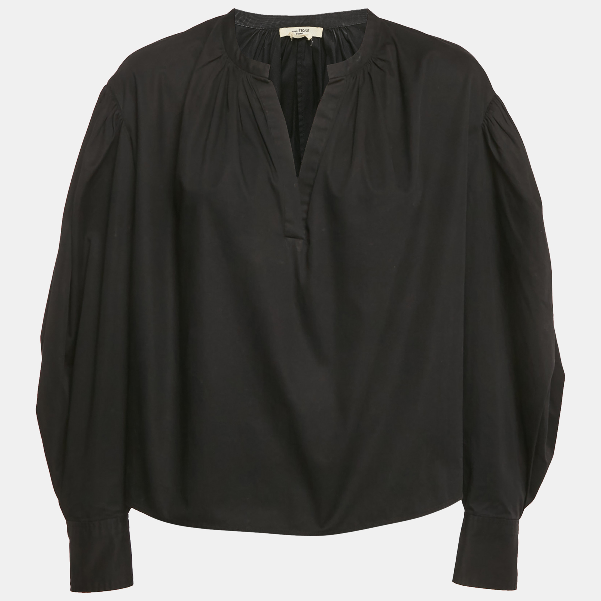 

Isabel Marant Etoile Black Gabardine Oversized Blouse M