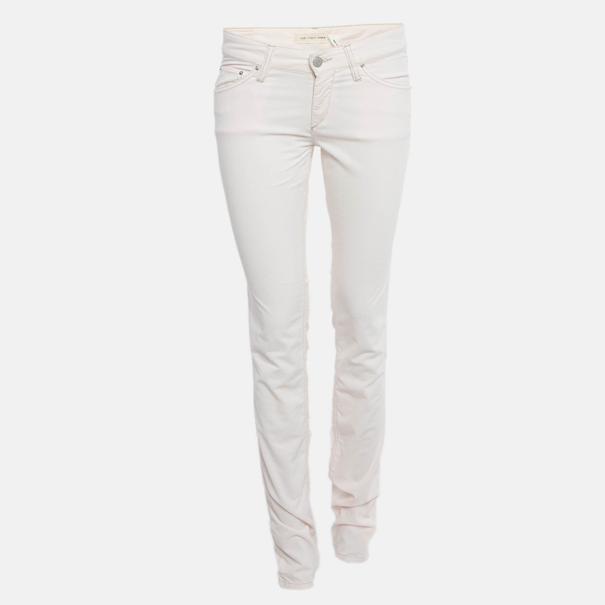 Pre-owned Isabel Marant Étoile Pink Corduroy Skinny Fit Jeans M