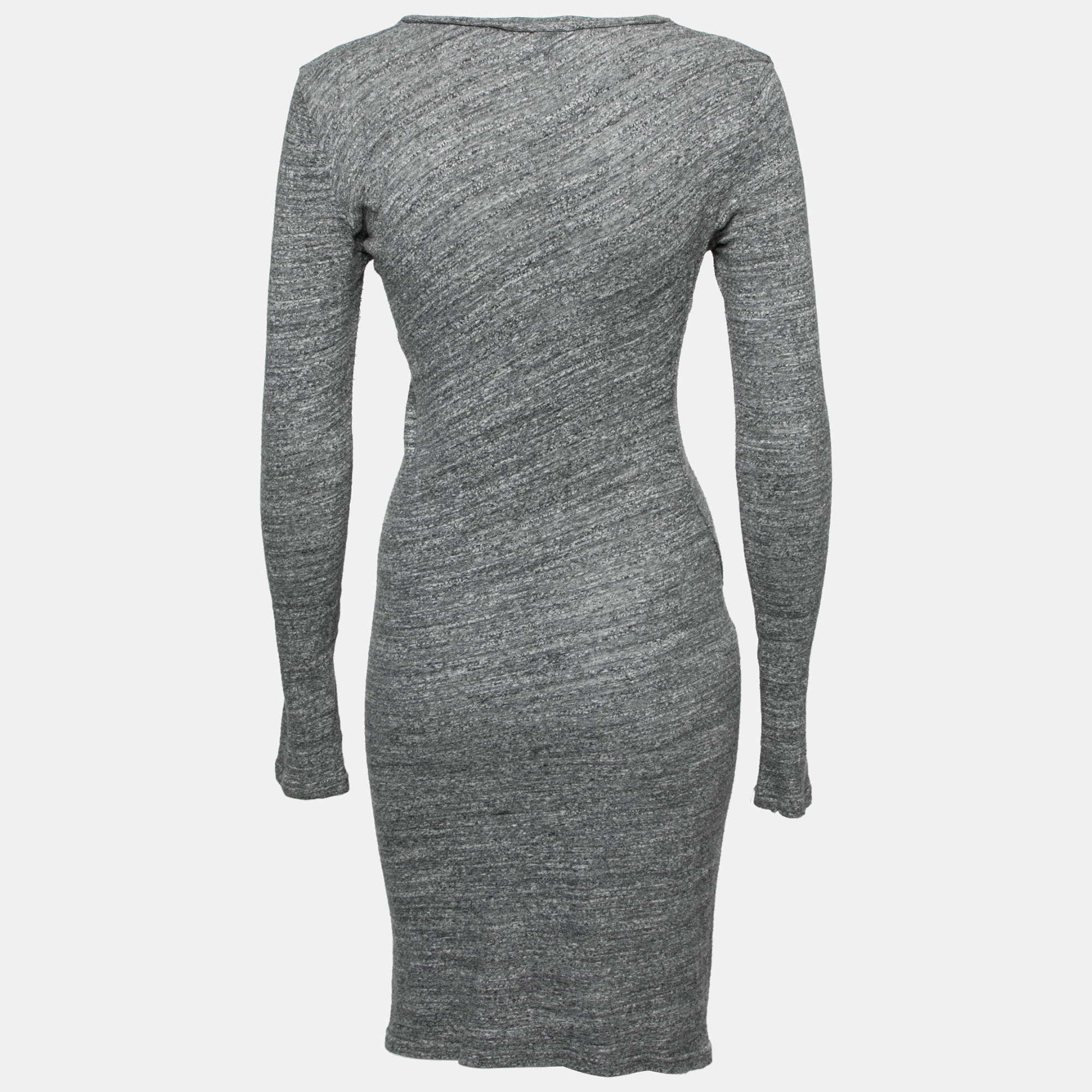 

Isabel Marant Etoile Grey Knit Round Neck Long Sleeve Dress