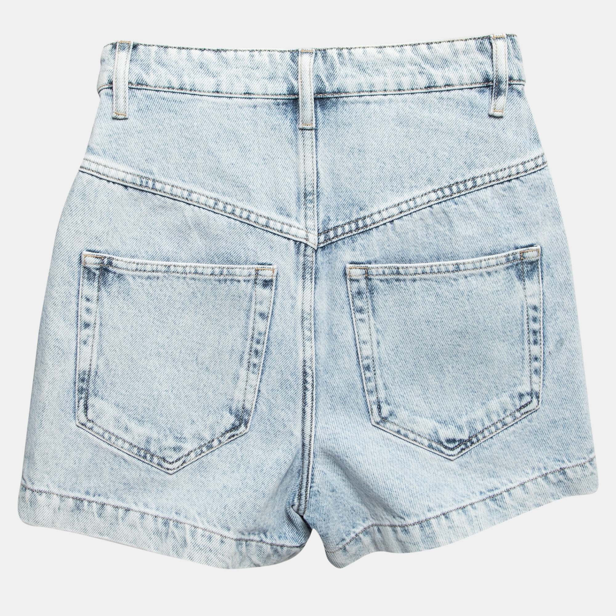 

Isabel Marant Etoile Blue Denim High Waisted Shorts