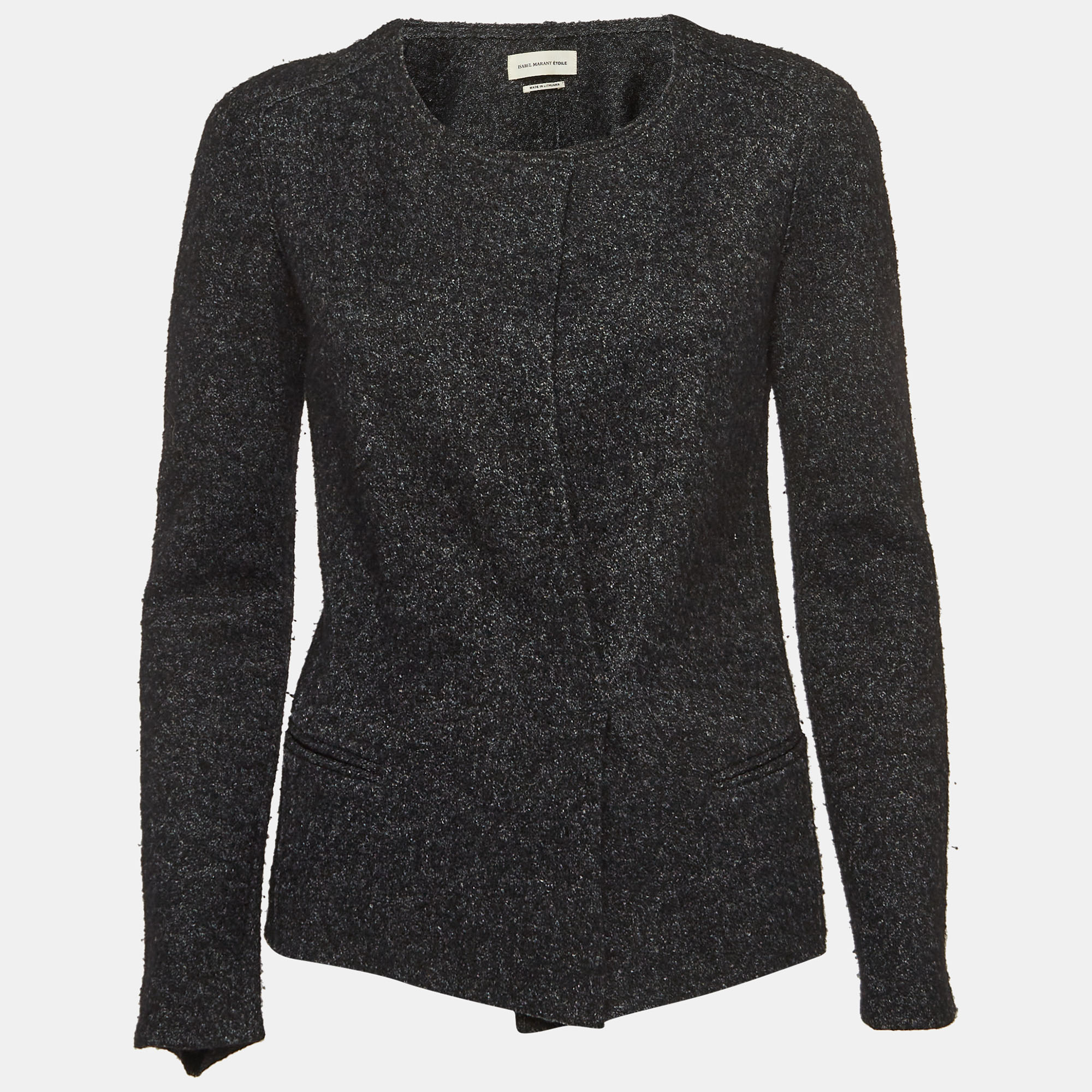 

Isabel Marant Etoile Grey Wool Tweed Cardigan XS