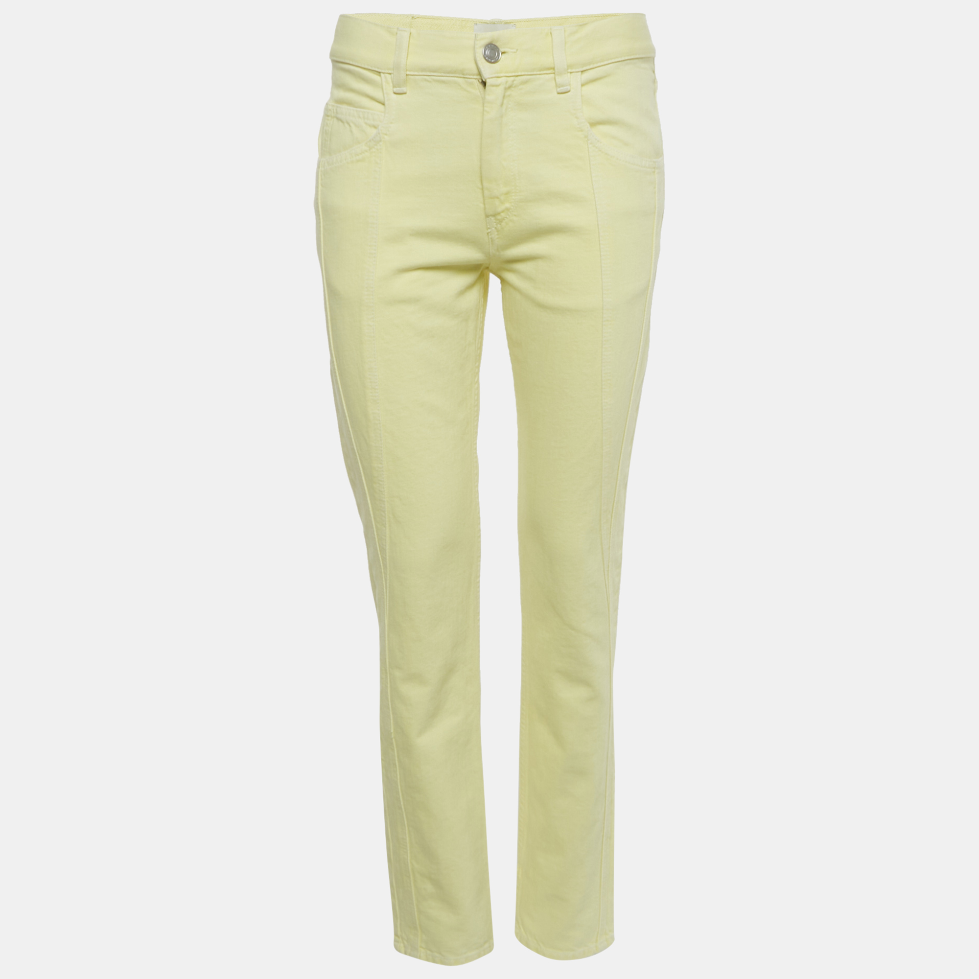 

Isabel Marant Yellow Denim Skinny Vikira Jeans M Waist 29"
