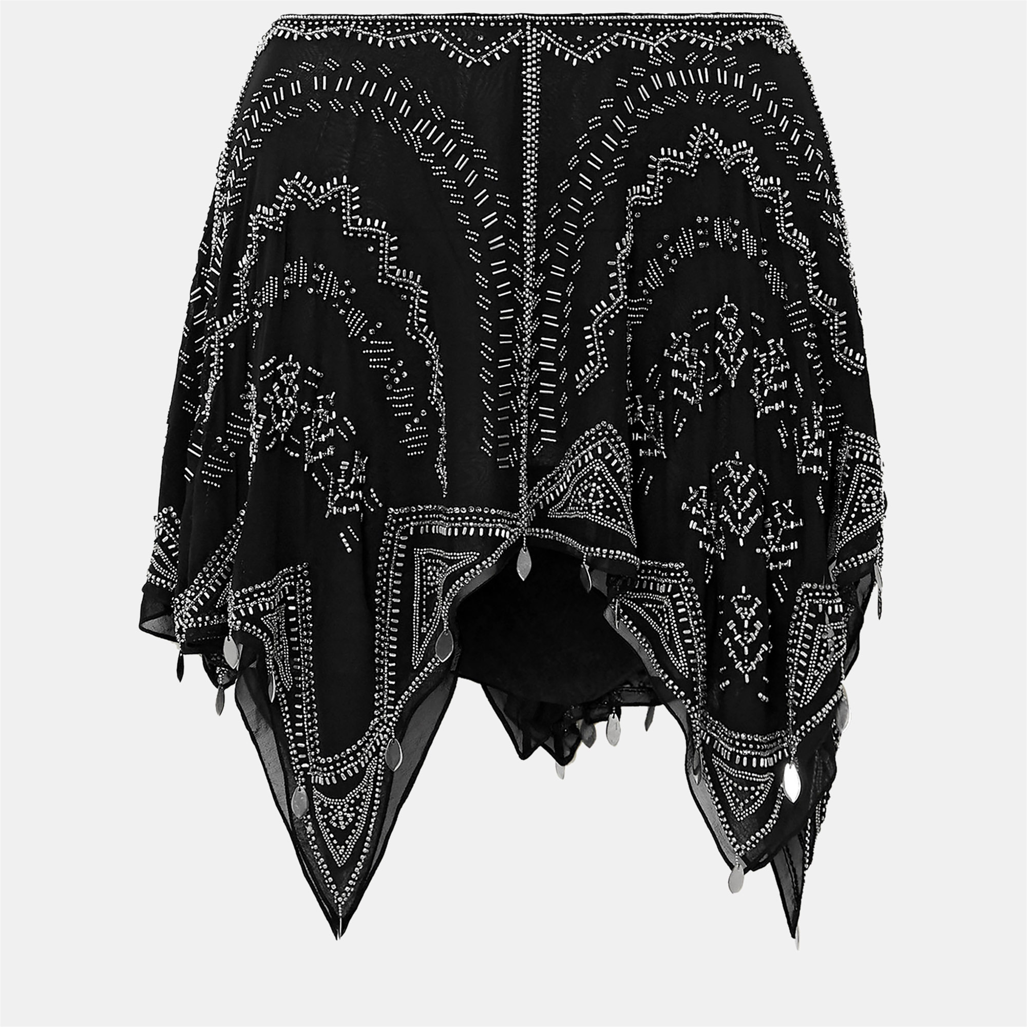 

Isabel Marant Silk Mini Skirts 38, Black