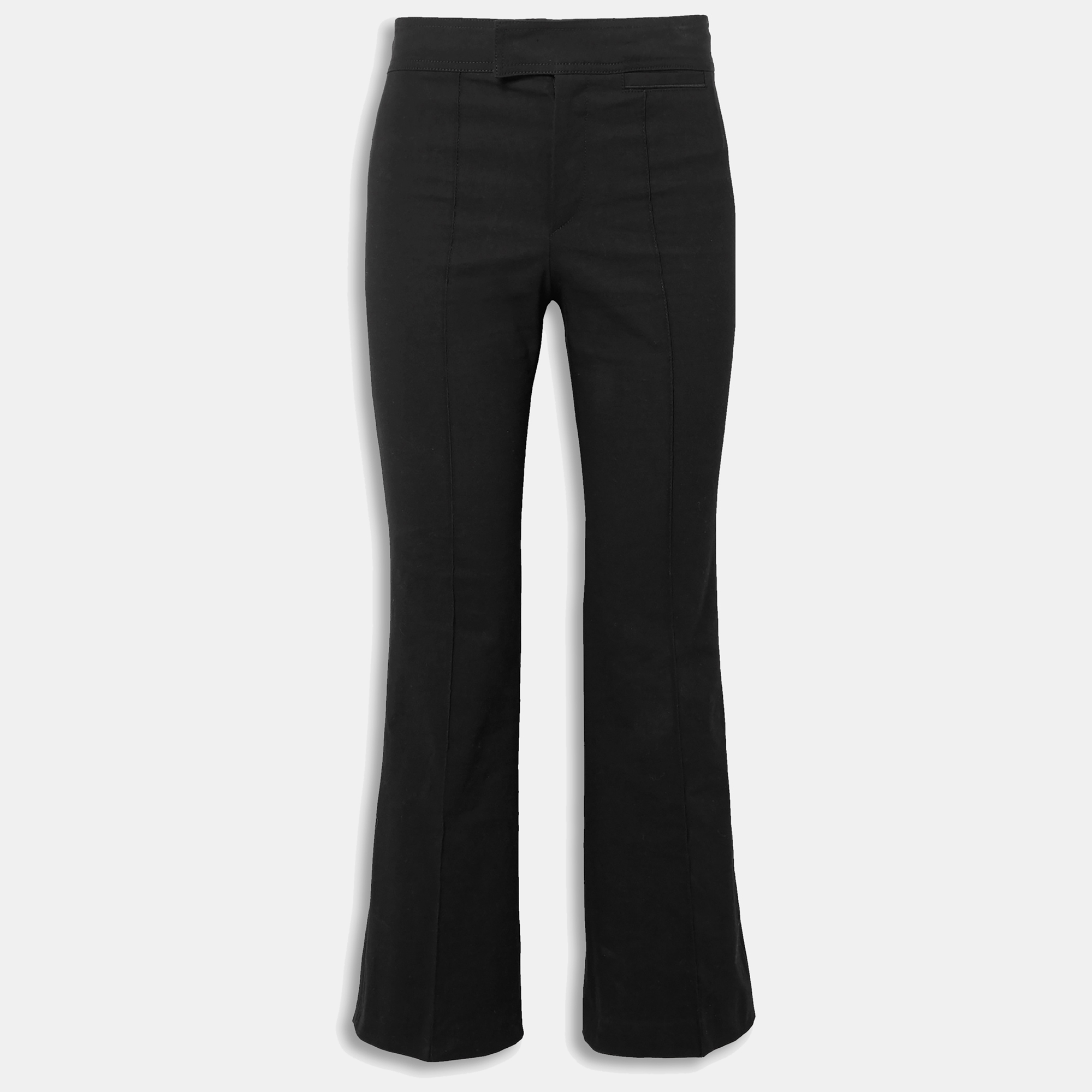 

Isabel Marant Cotton Bootcut Pants 42, Black