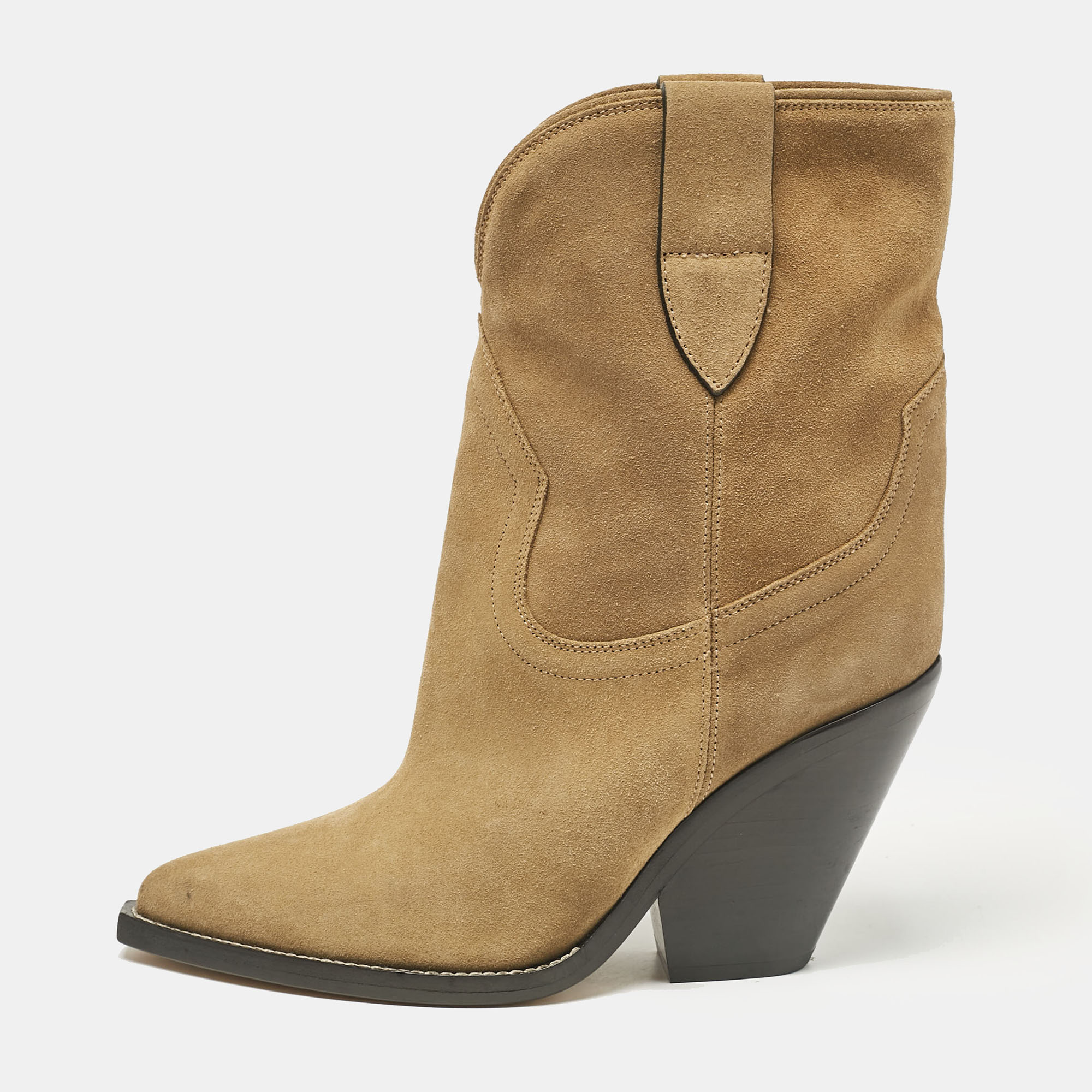 

Isabel Marant Beige Suede Dewina Ankle Length Boots Size