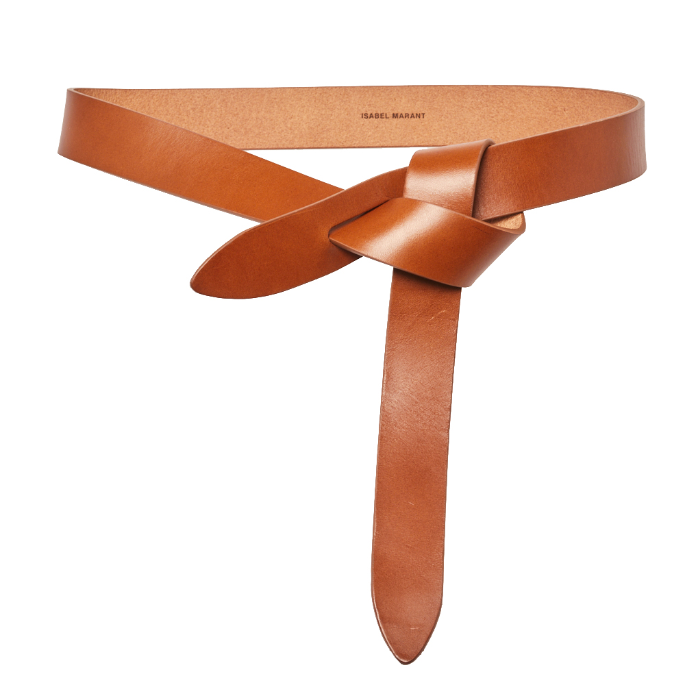 Pre-owned Isabel Marant Tan Leather Lecce Belt S