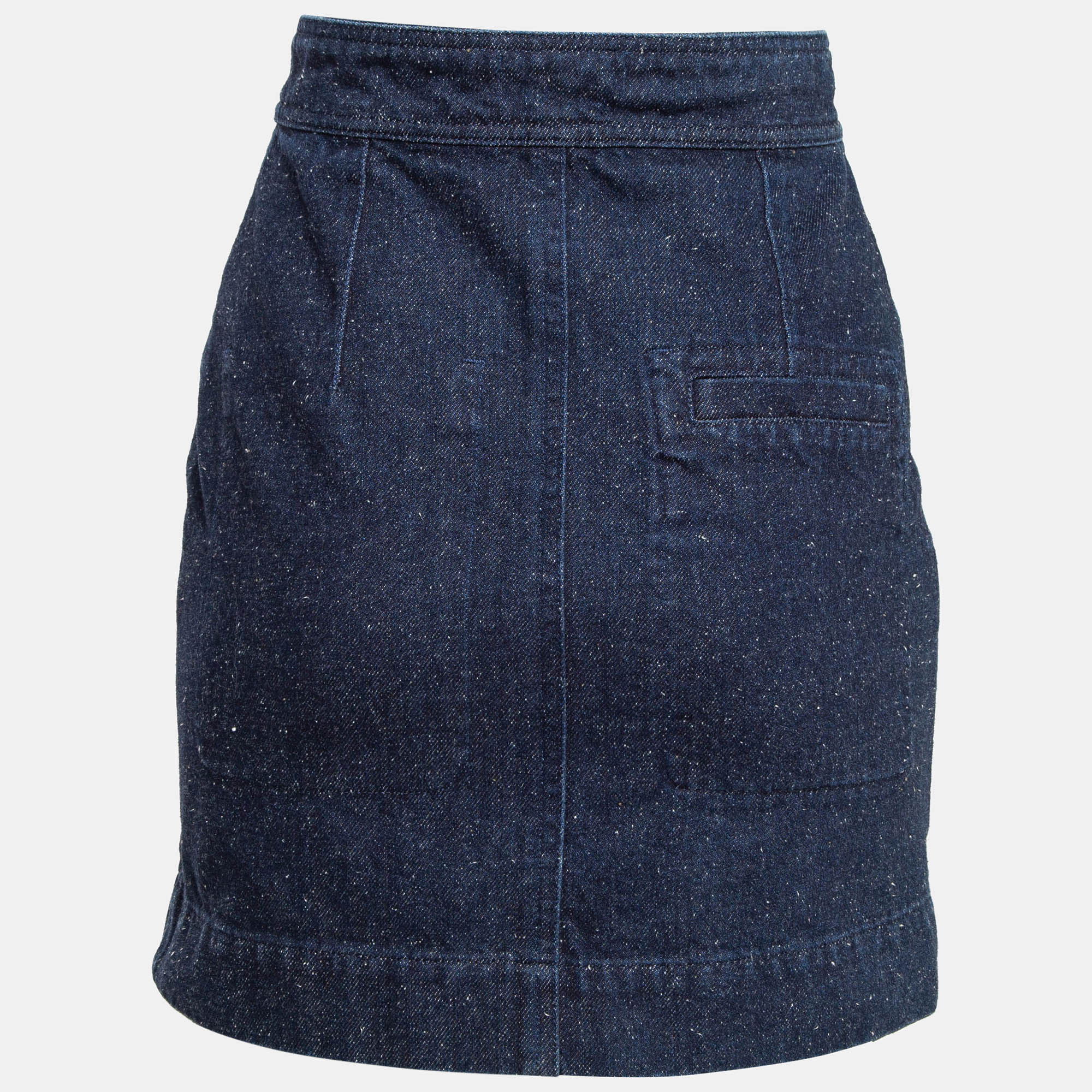 

Isabel Marant Blue Denim Zip Front Mini Skirt S