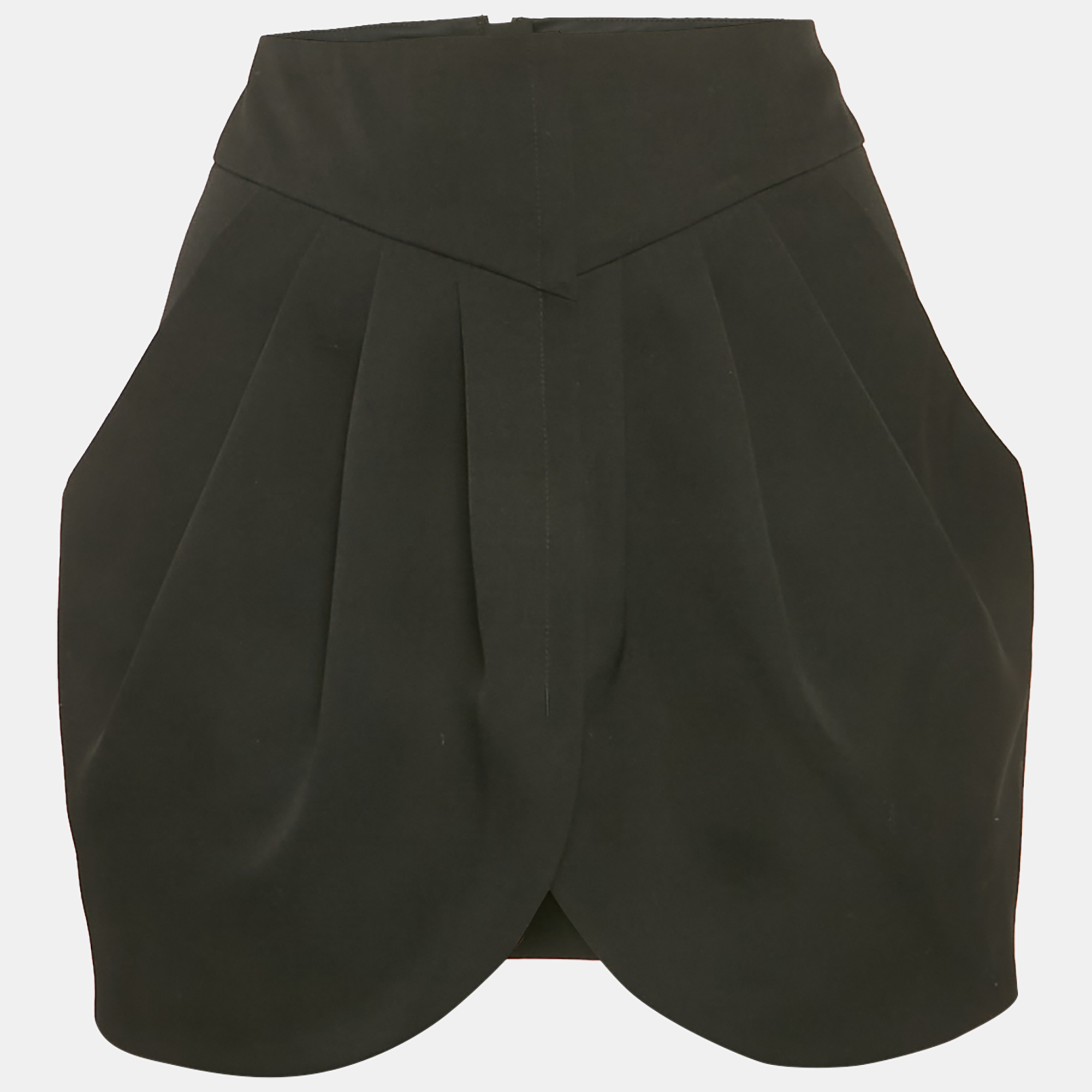 

Isabel Marant Black Gabardine Draped Mini Dress M