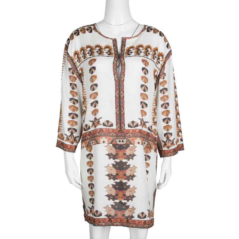 

Isabel Marant Off White Printed Story Sandrine Dress