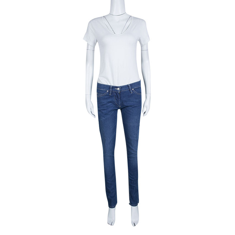 

Isabel Marant Etoile Inidgo Faded Effect Denim Skinny Jeans, Blue