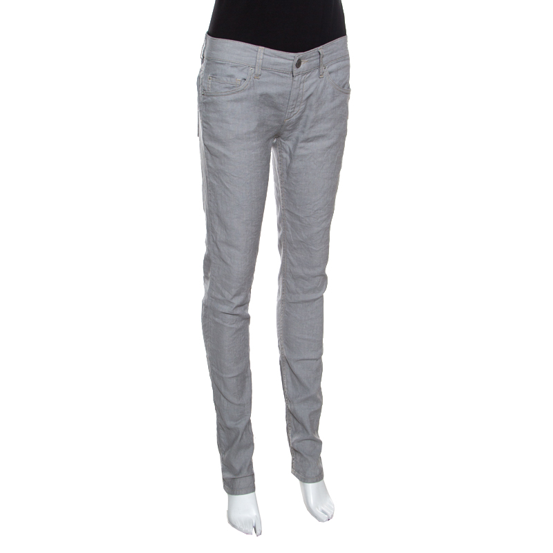 

Isabel Marant Etoile Grey Washed Denim Skinny Jeans