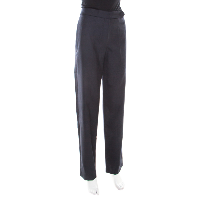 

Isabel Marant Navy Blue Wool Tailored Trousers