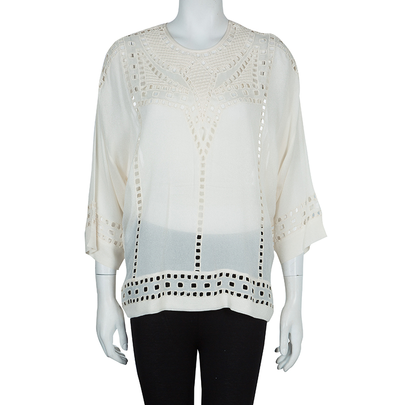 

Isabel Marant Etoile White Embriodered Top