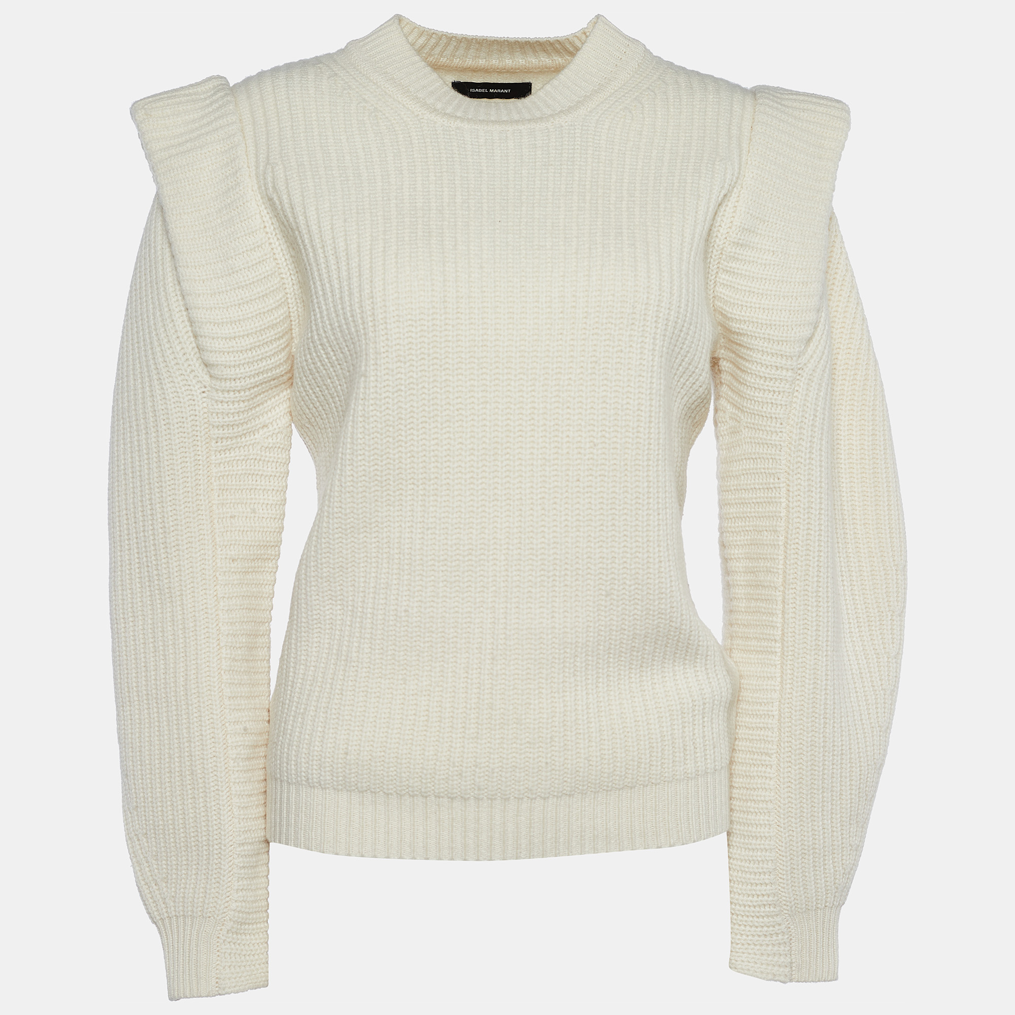 Isabel Marant Ecru Cashmere Wool Bolton Jumper S