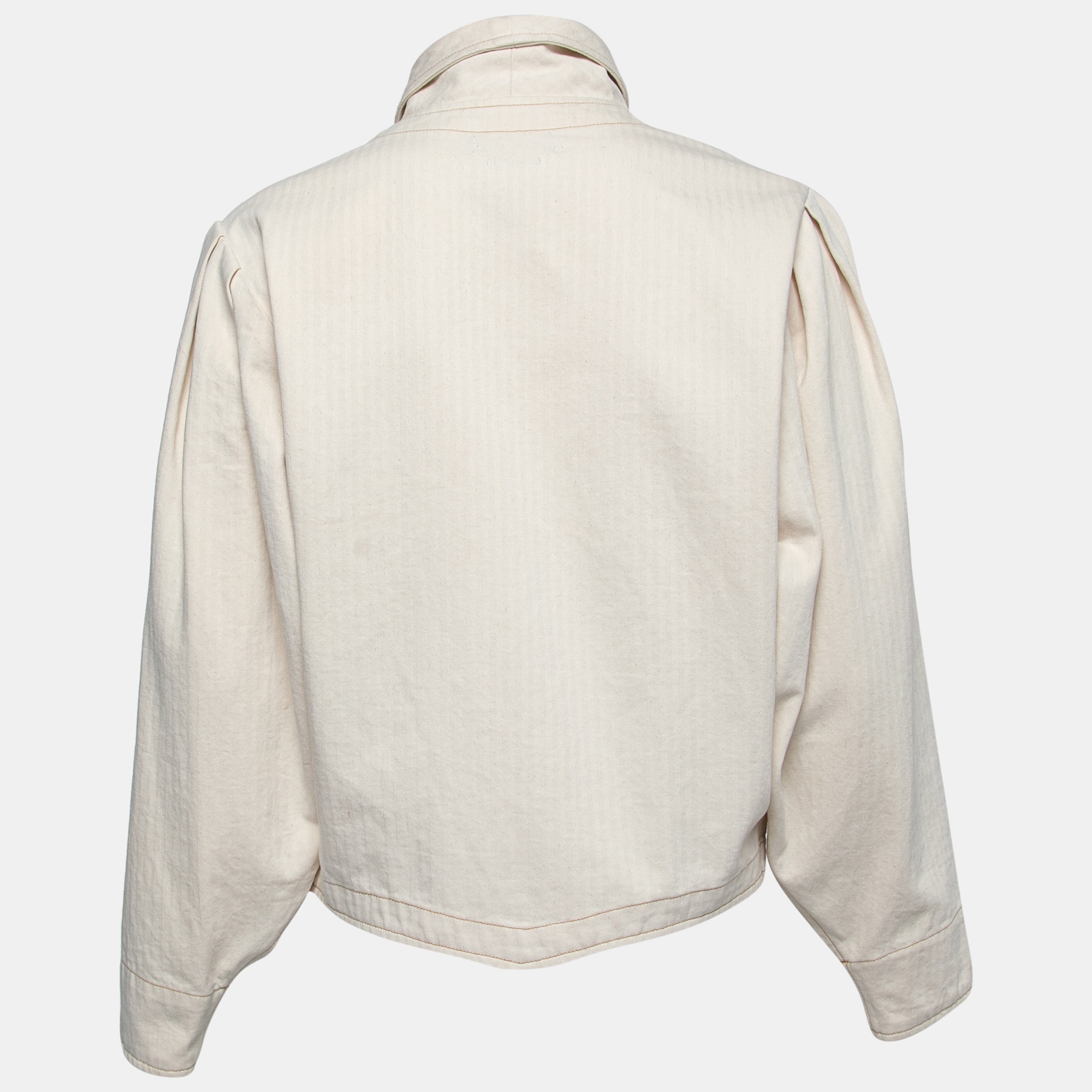 

Isabel Marant Cream Denim Pauline Jacket