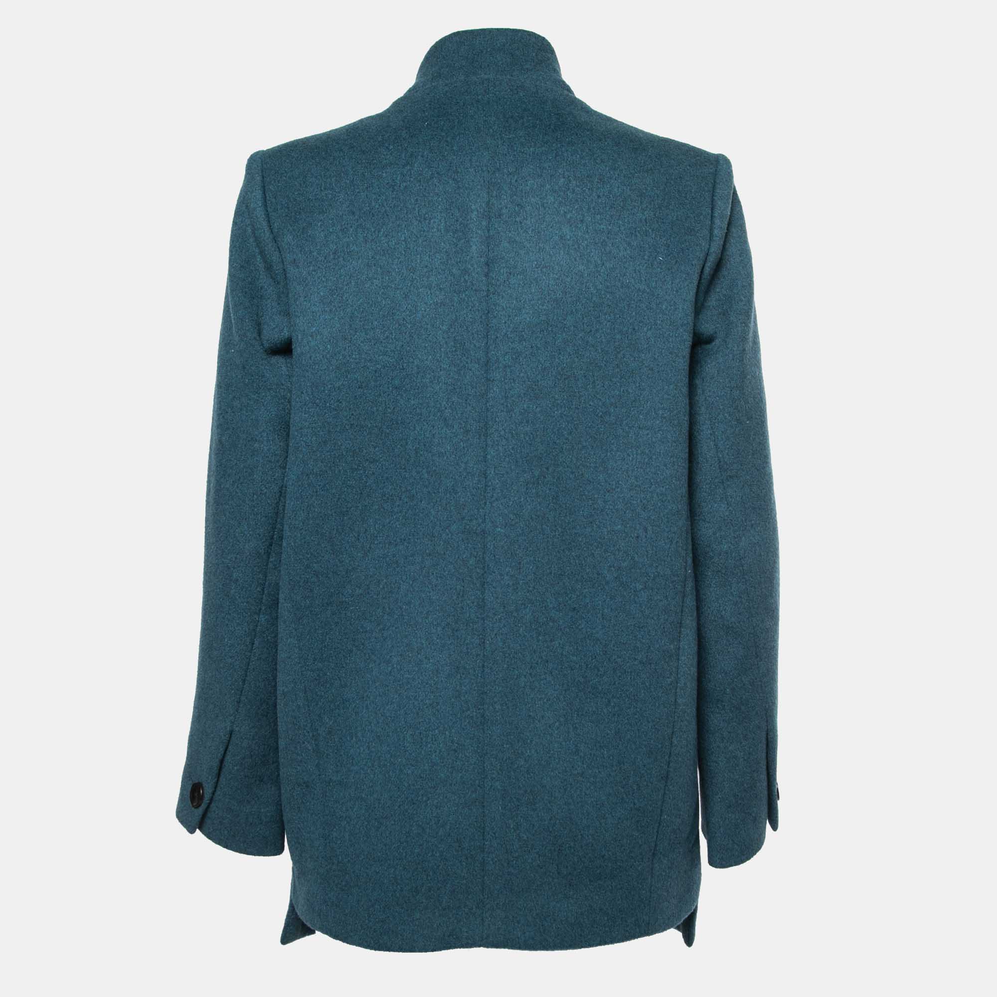

Isabel Marant Blue Wool & Cashmere Felis Coat