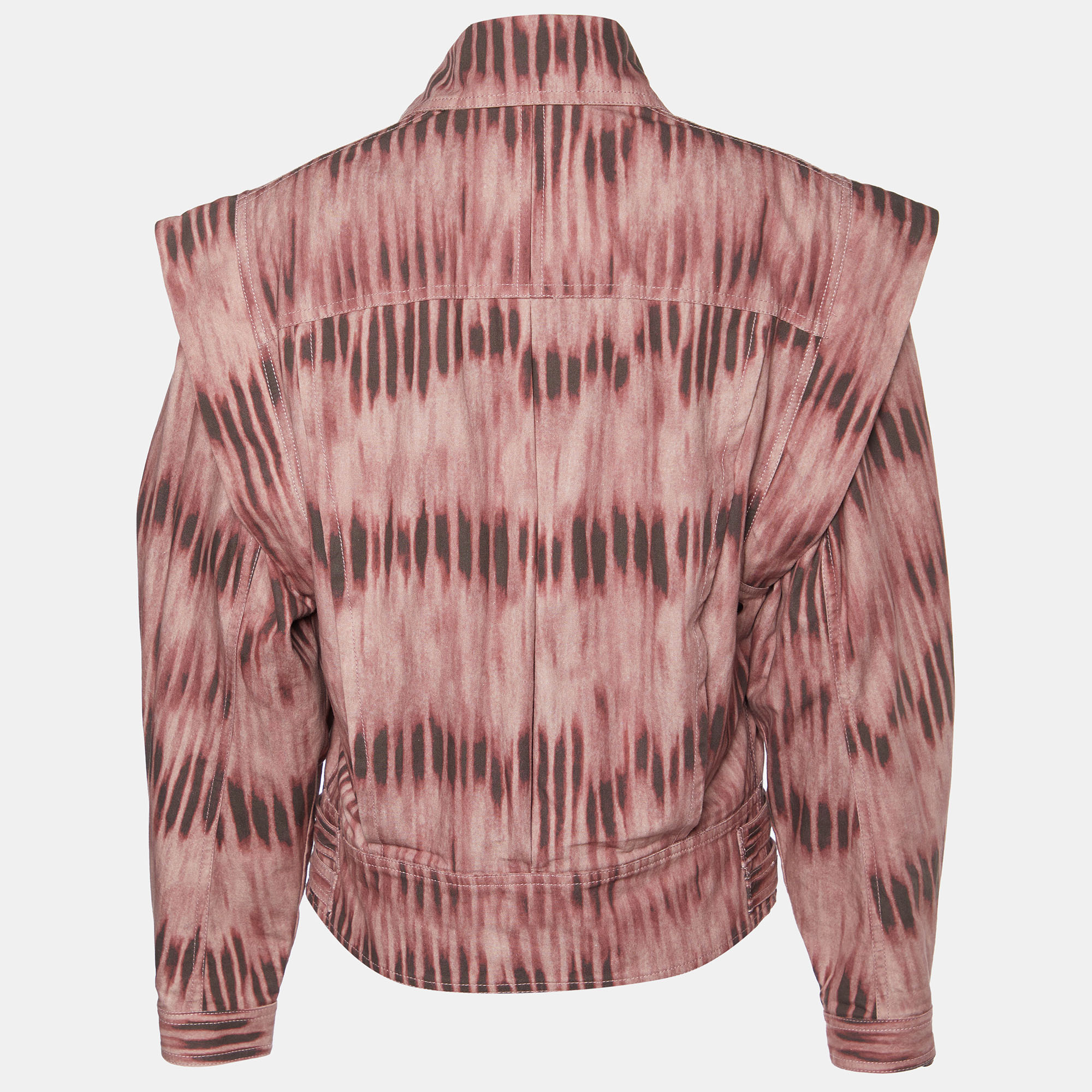 

Isabel Marant Pink Tie-Dye Printed Denim Idaline Jacket