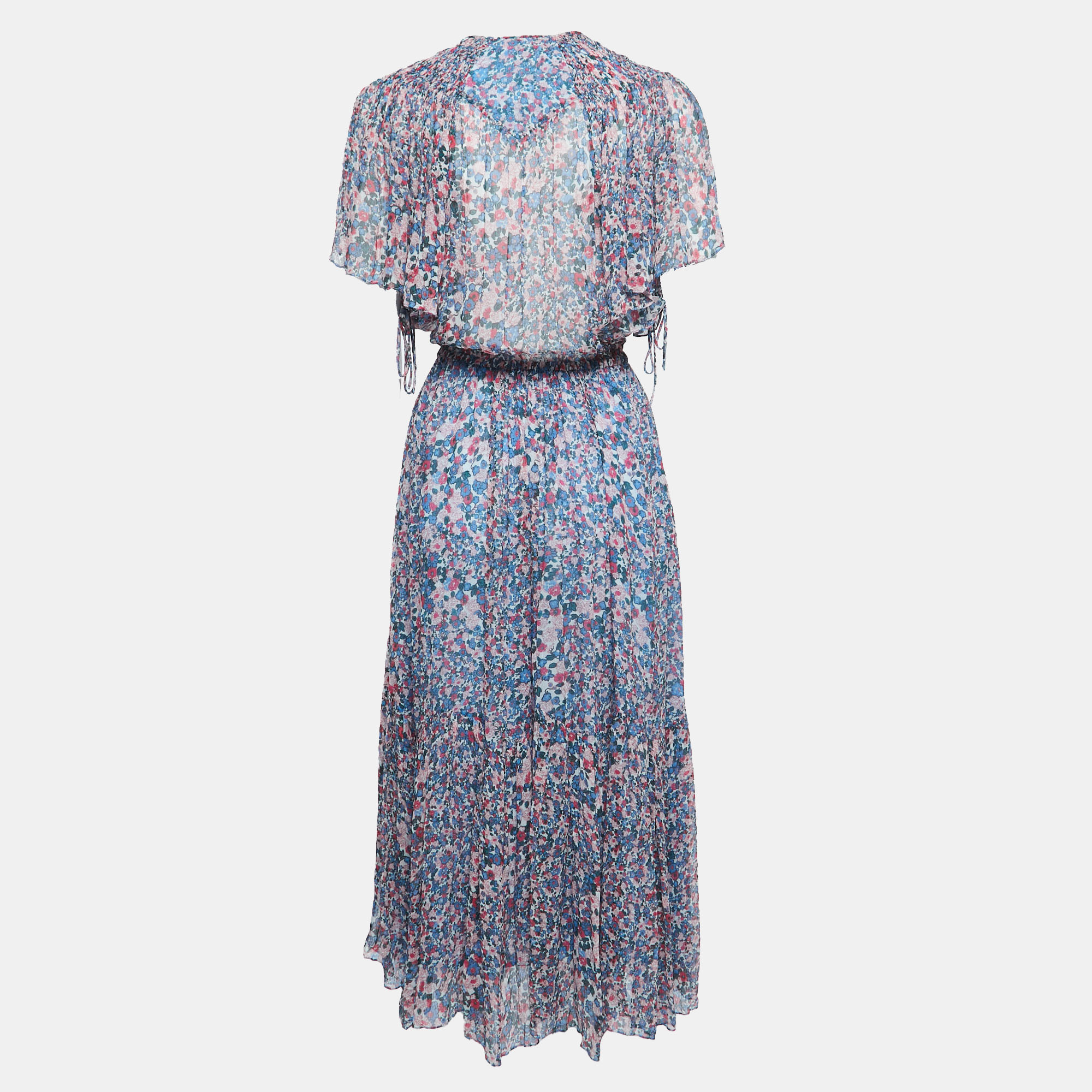 

Isabel Marant Multicolor Floral Print Silk Maxi Dress
