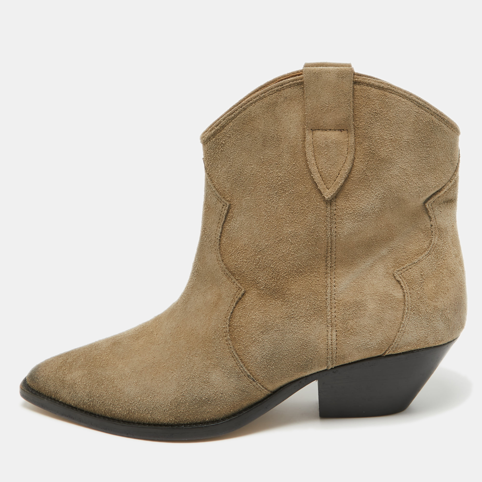 

Isabel Marant Grey Suede Ankle Length Boots Size