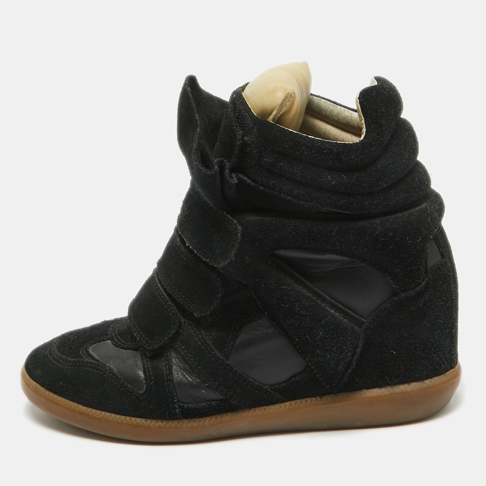 

Isabel Marant Black Suede Bekett Wedge Sneakers