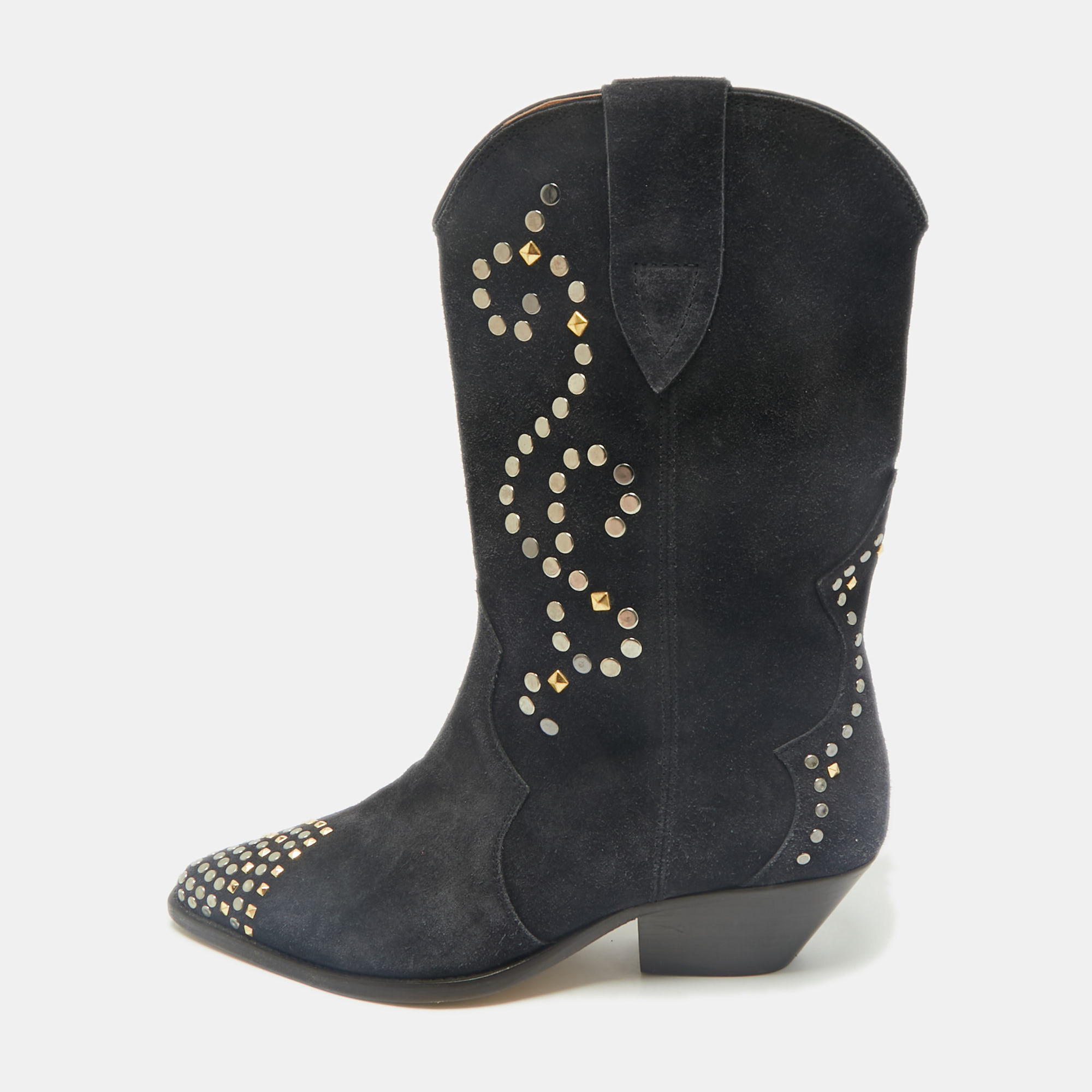 

Isabel Marant Grey Suede Dewina Ankle Length Boots Size, Navy blue
