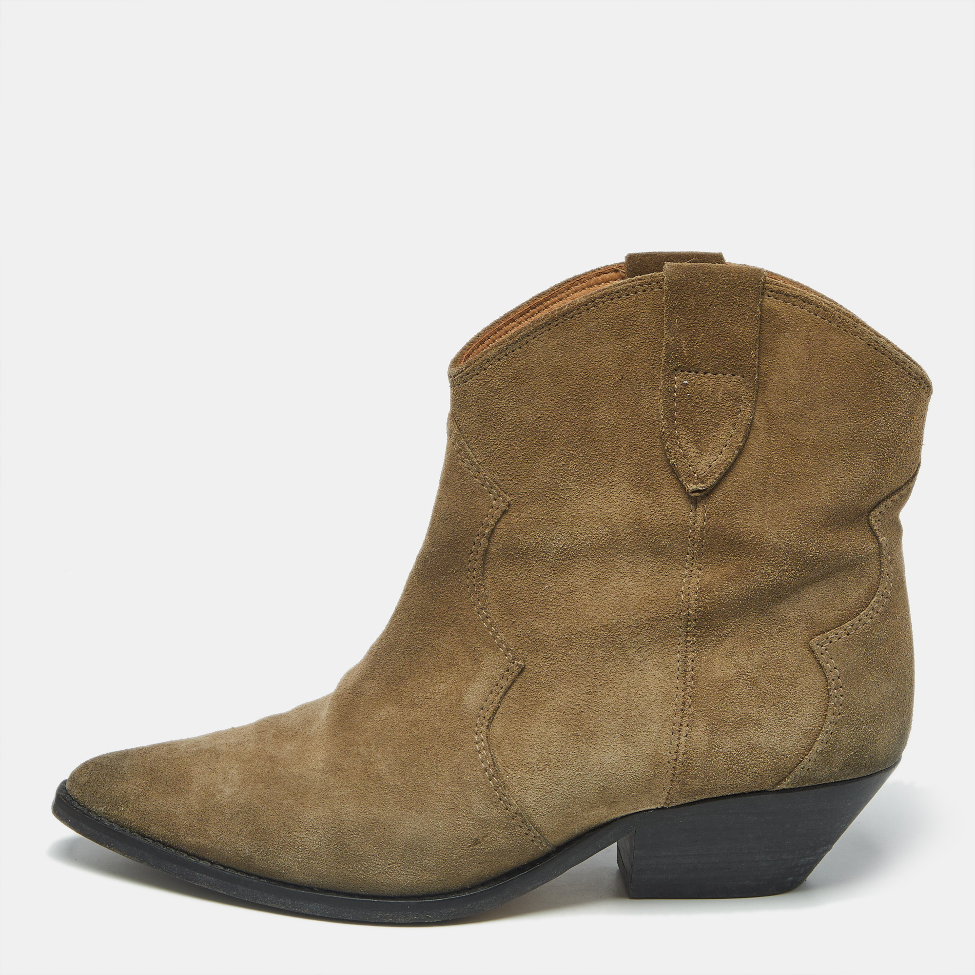 

Isabel Marant Dicker Size  Grey Suede Ankle Length Boots