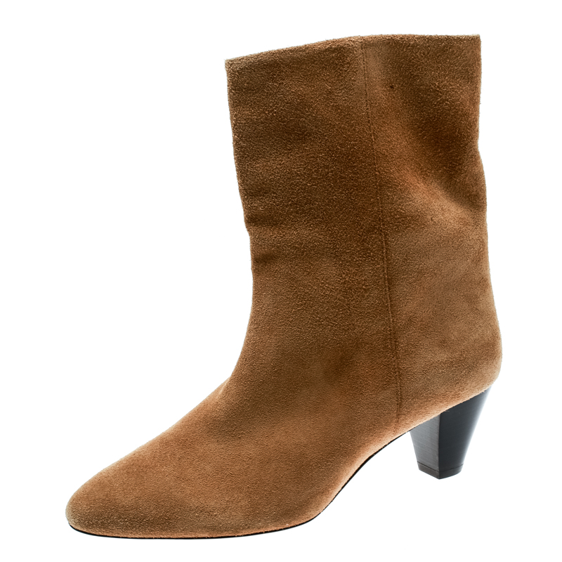 Pre Owned Isabel Marant Beige Suede Ankle Boots Size 40