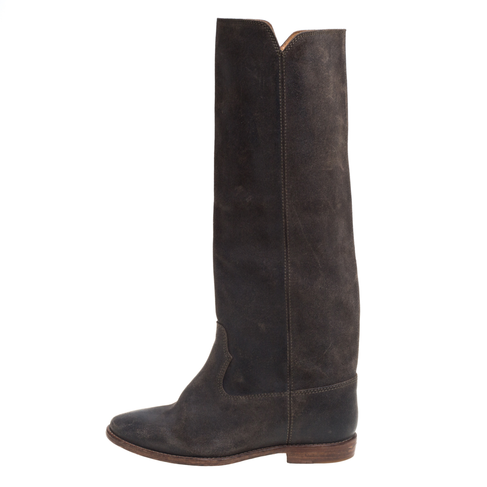

Isabel Marant Brown Suede Knee Length Boots Size