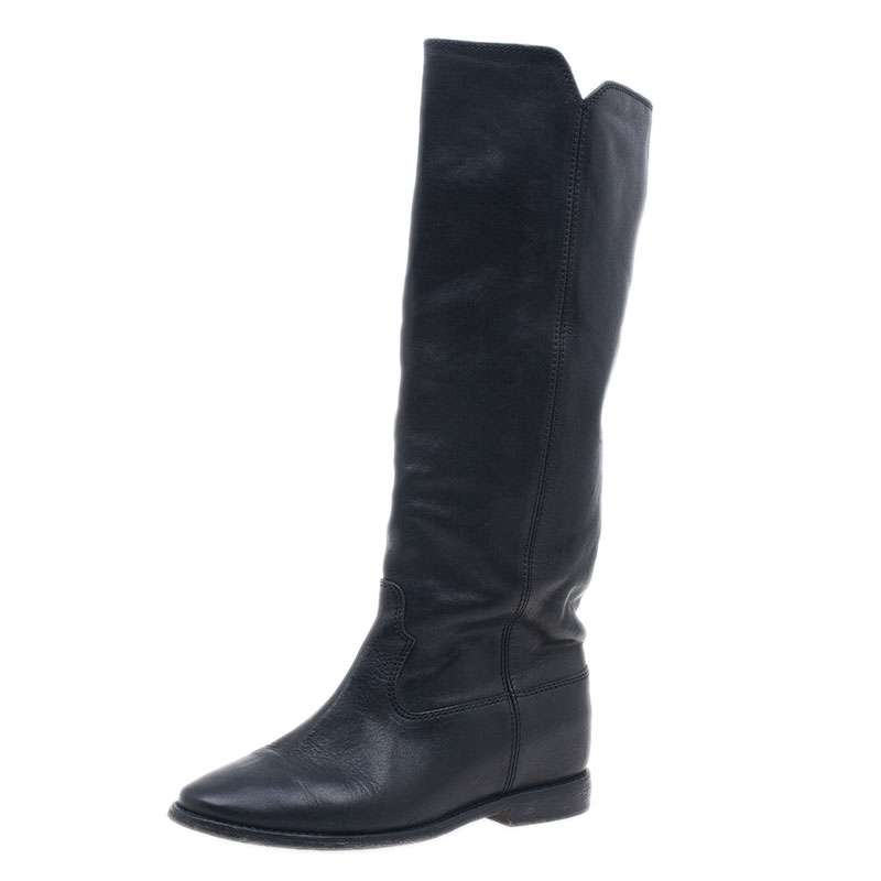 isabel marant chess leather boots