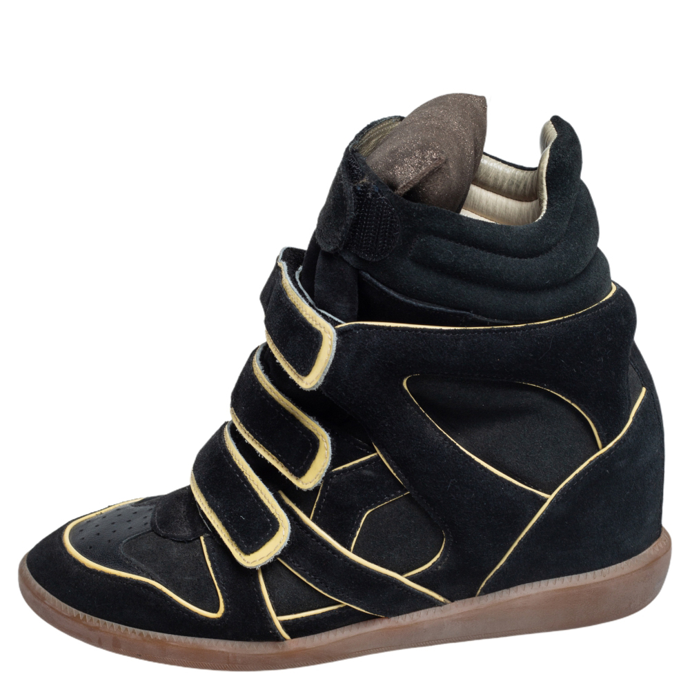 

Isabel Marant Black Suede and Leather Bekett Sneakers Size