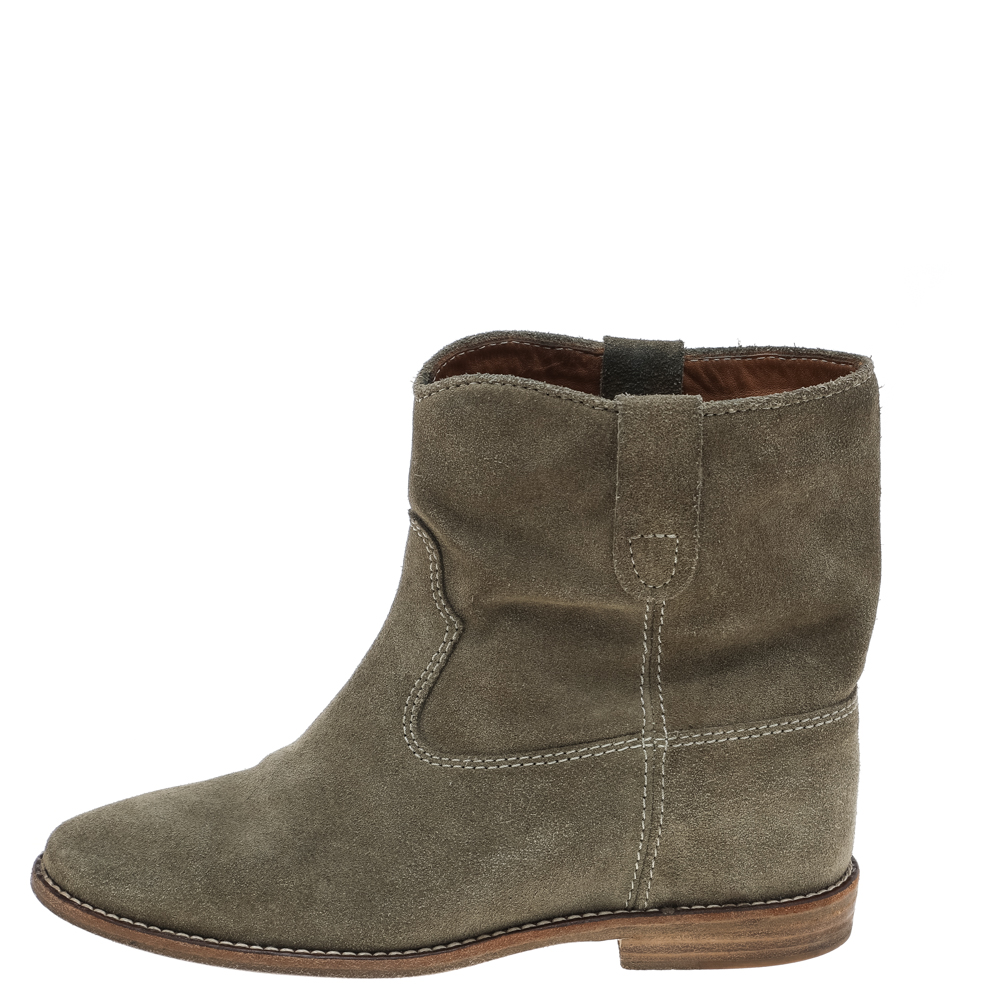 

Isabel Marant Grey Suede Ankle Length Boots Size