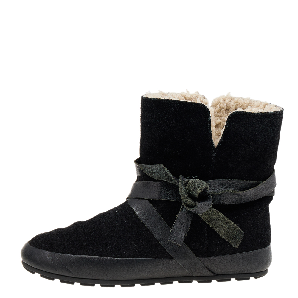 

Isabel Marant Etoile Black Suede And Leather Nygel Ankle Boots Size