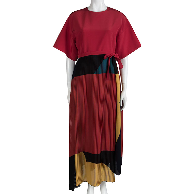 

Issa Muticolor Colorblock Wrap Gabriella Maxi Dress, Multicolor