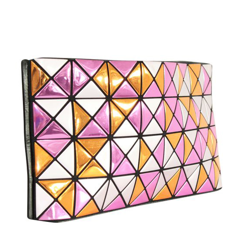 

Issey Miyake Multicolor PVC Bao Bao Clutch with Chain