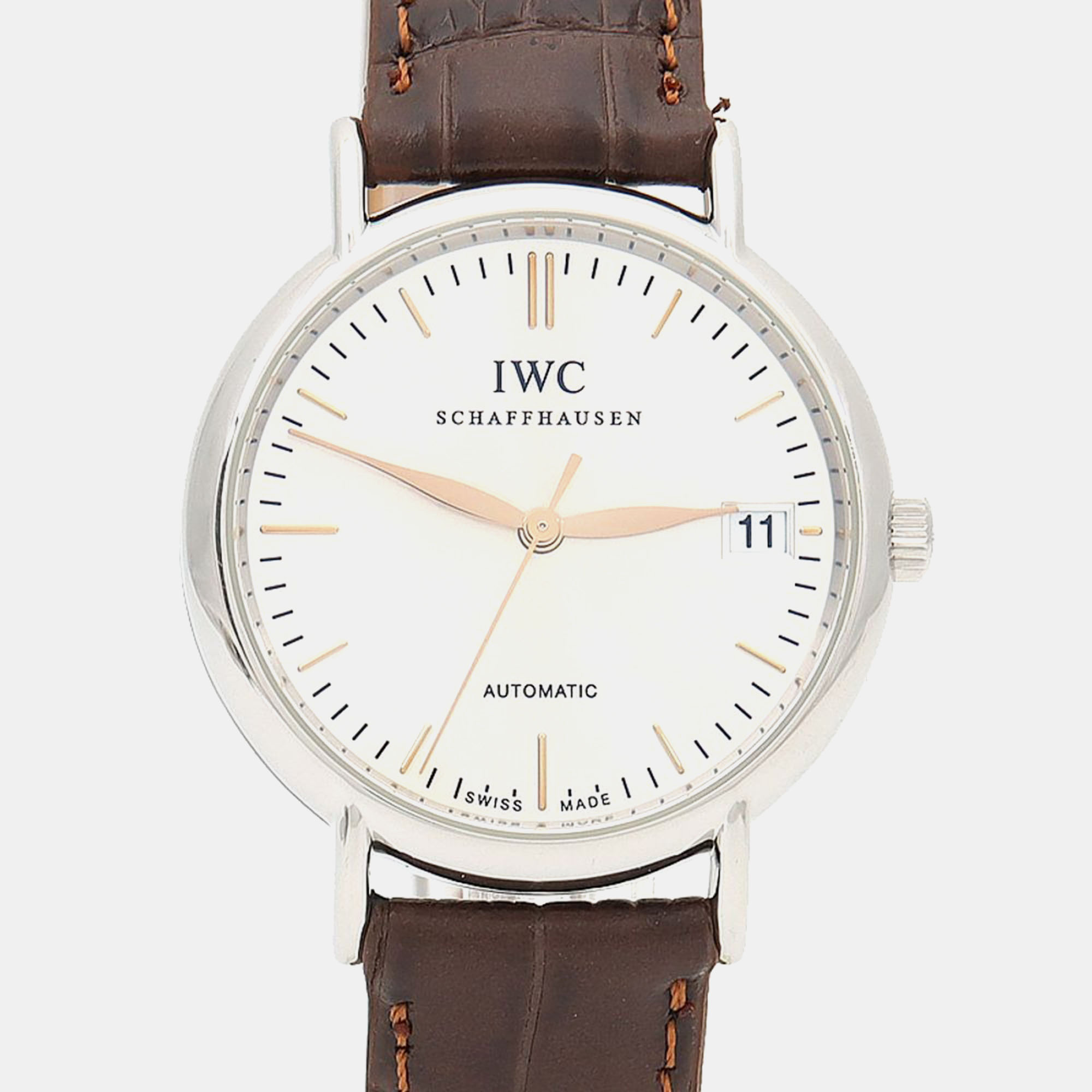 

IWC Portofino IW356404 Automatic Stainless Steel Womens Wristwatch 34 mm, Cream