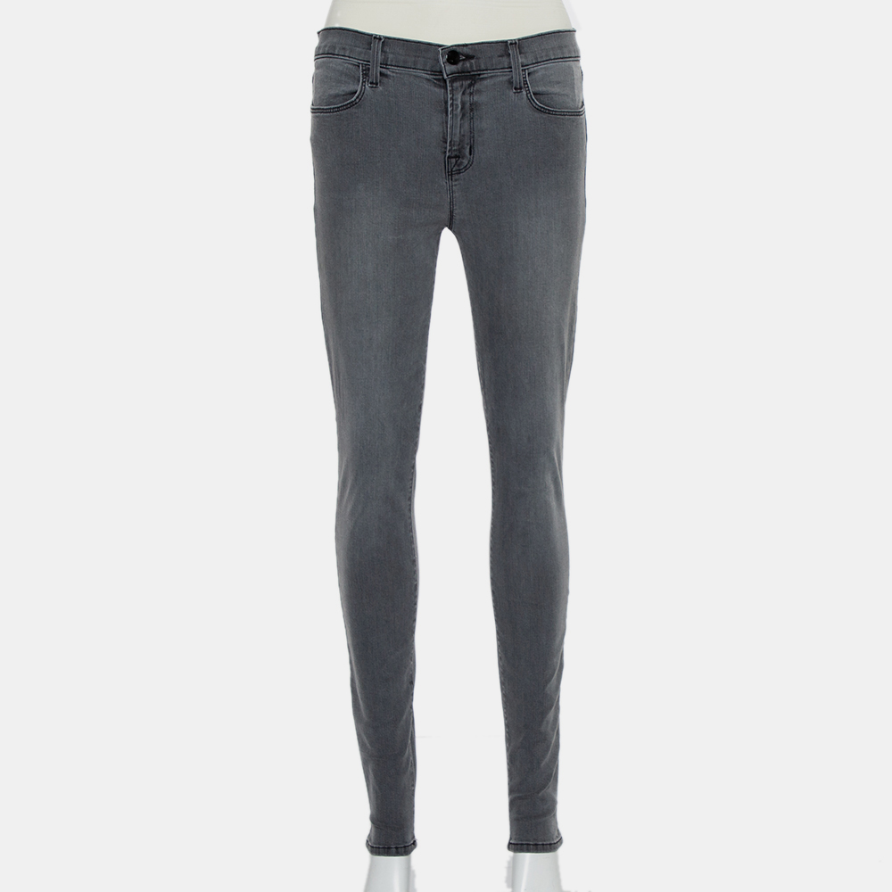 Pre-owned J Brand Grey Denim Super Skinny Maria Jeans M