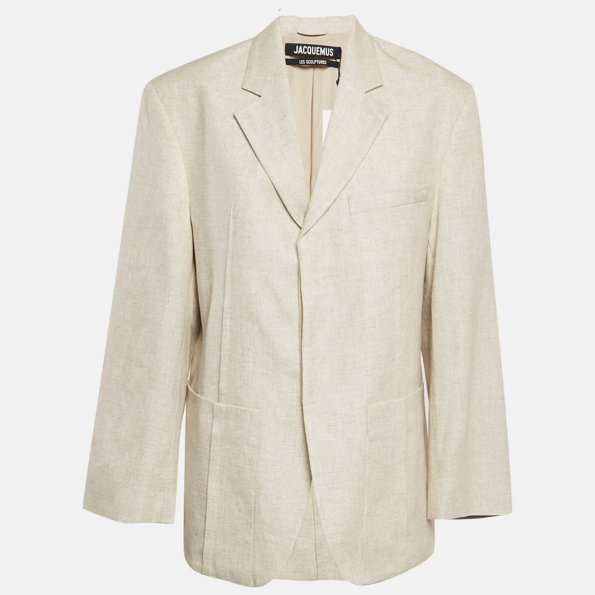 

Jacquemus Light Beige Linen Blend La Veste D'Homme Blazer M