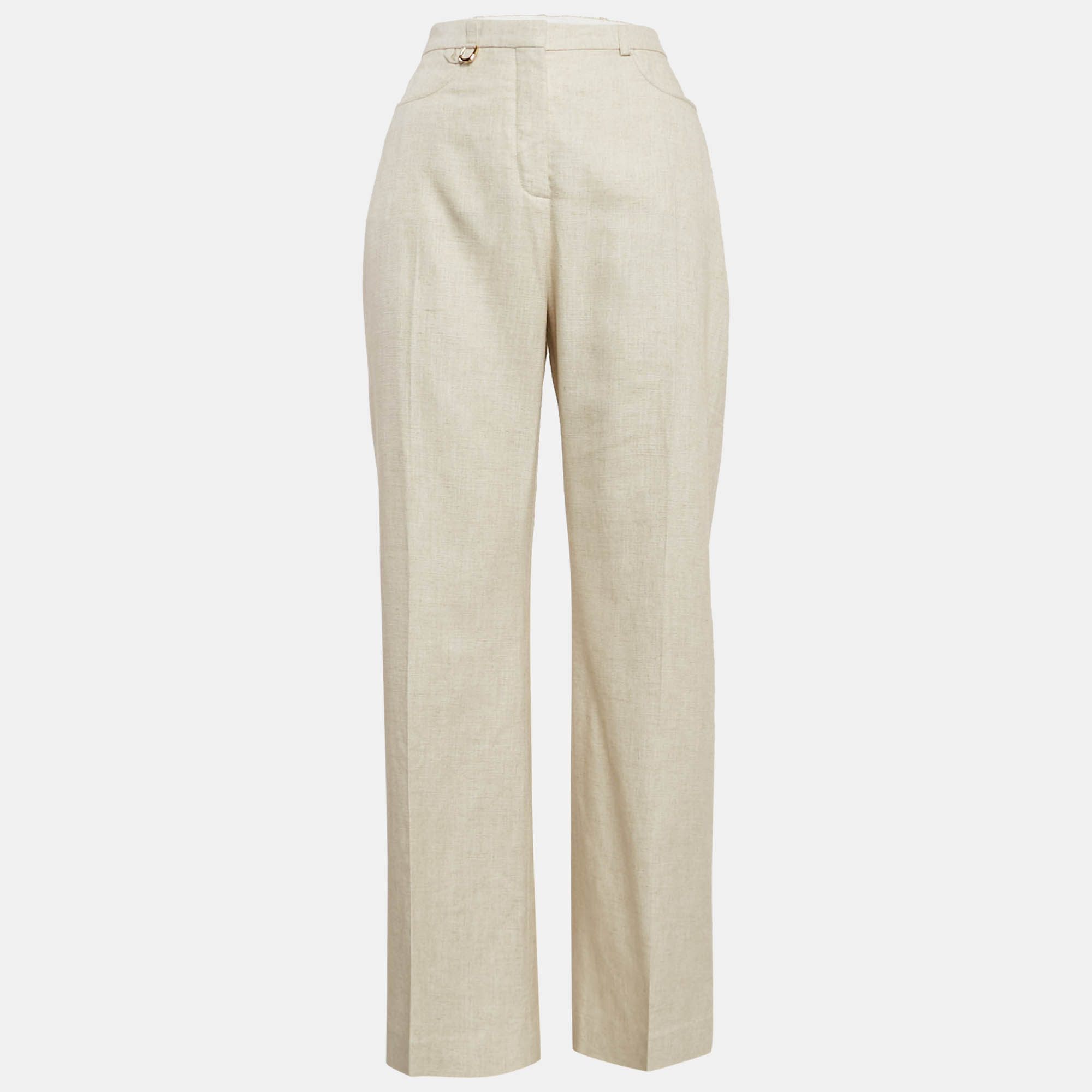 

Jacquemus Light Beige Linen Blend Le Pantalon Sauge Trousers M