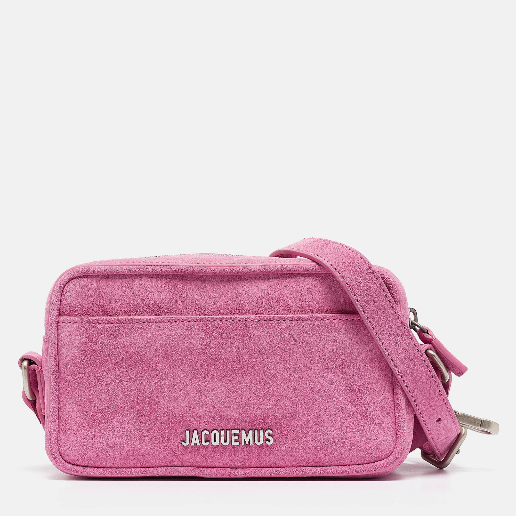 

Jacquemus Pink Suede Le Baneto Shoulder Bag