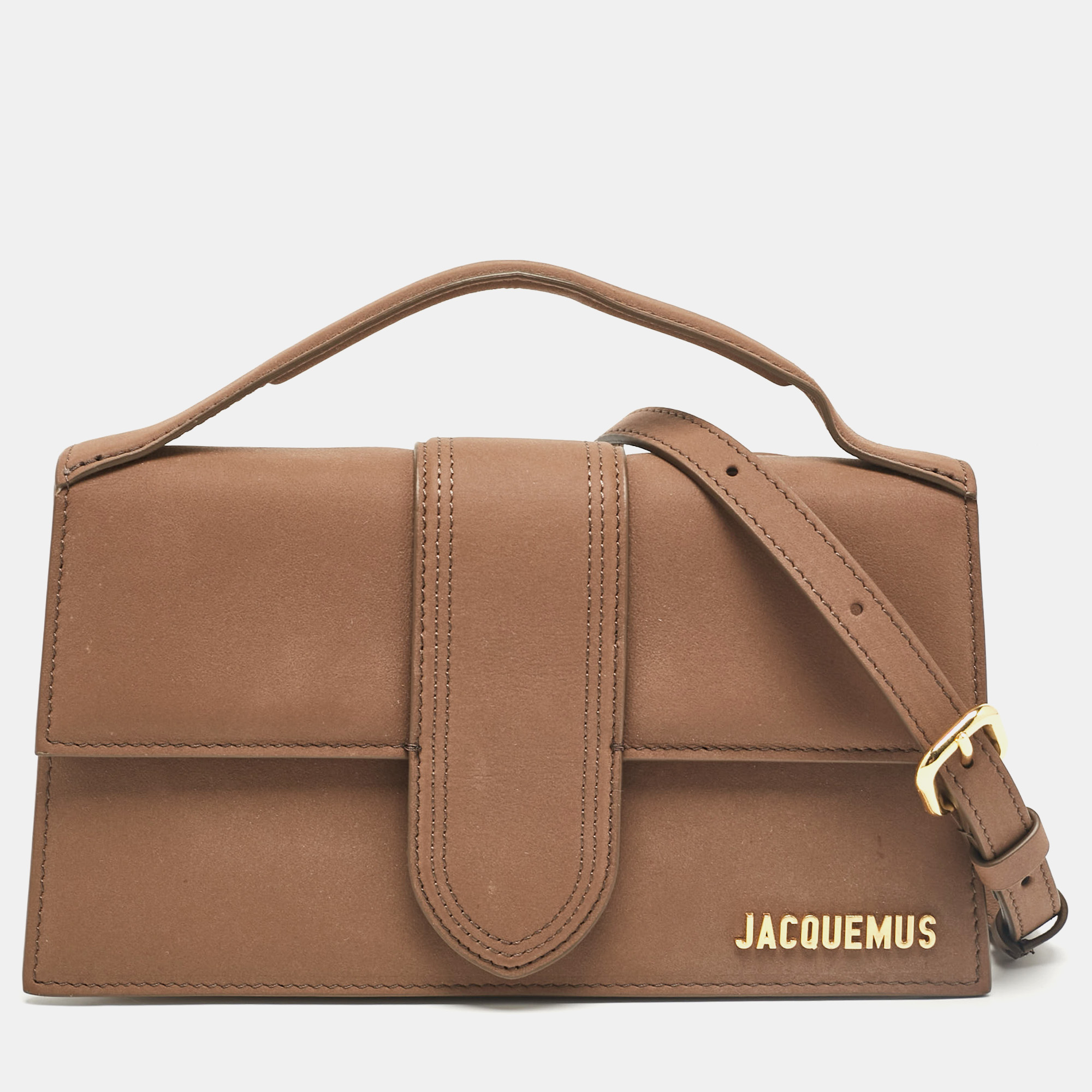 

Jacquemus Brown Leather Le Grand Bambino Top Handle Bag